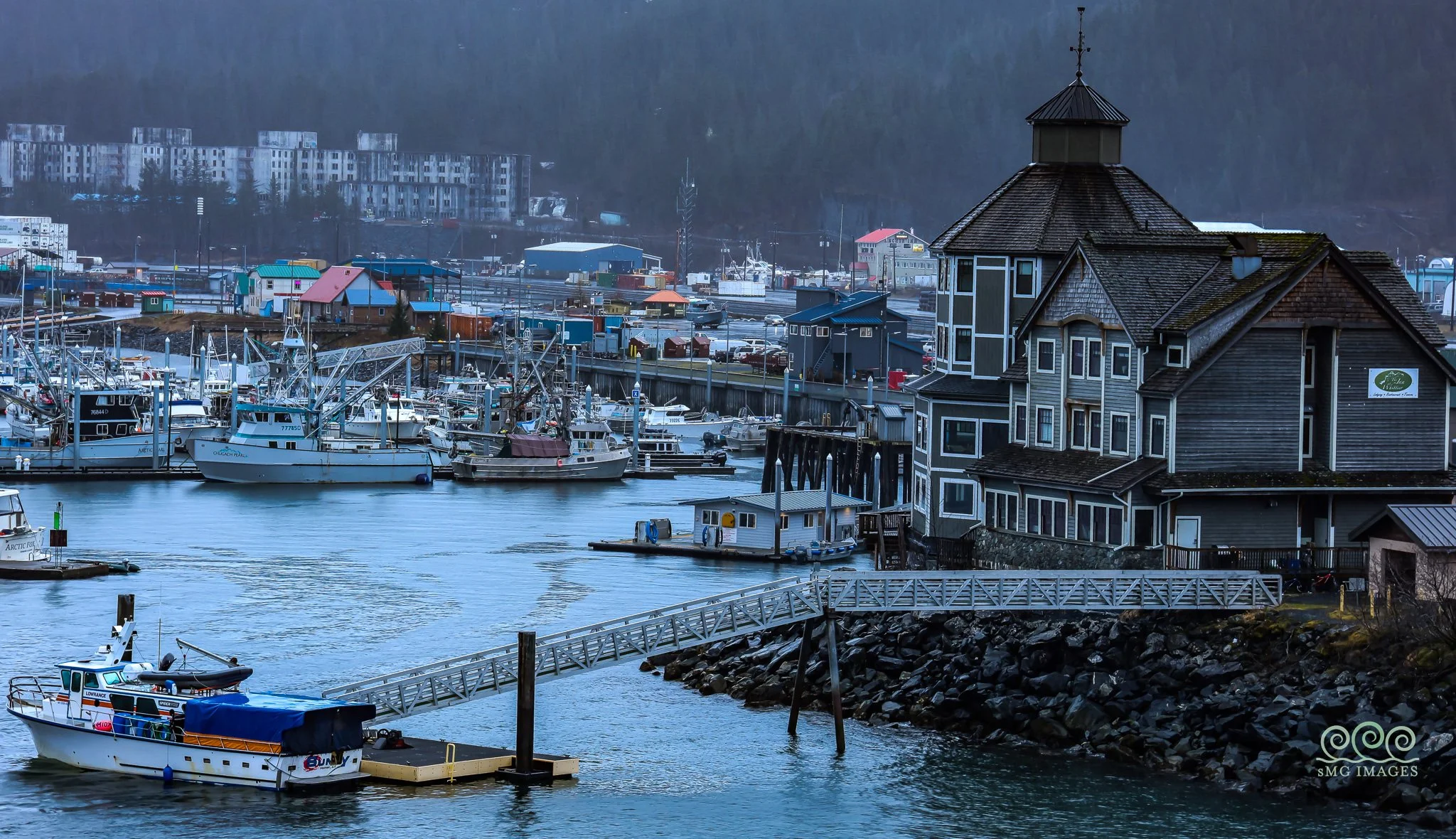 Whittier Port (320 Rain days a year)
