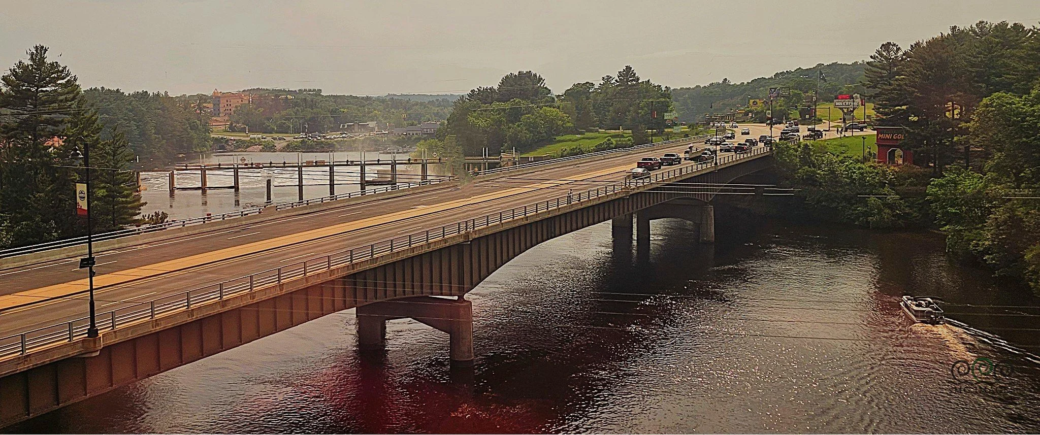 Wisconsin Dells Falls from Train