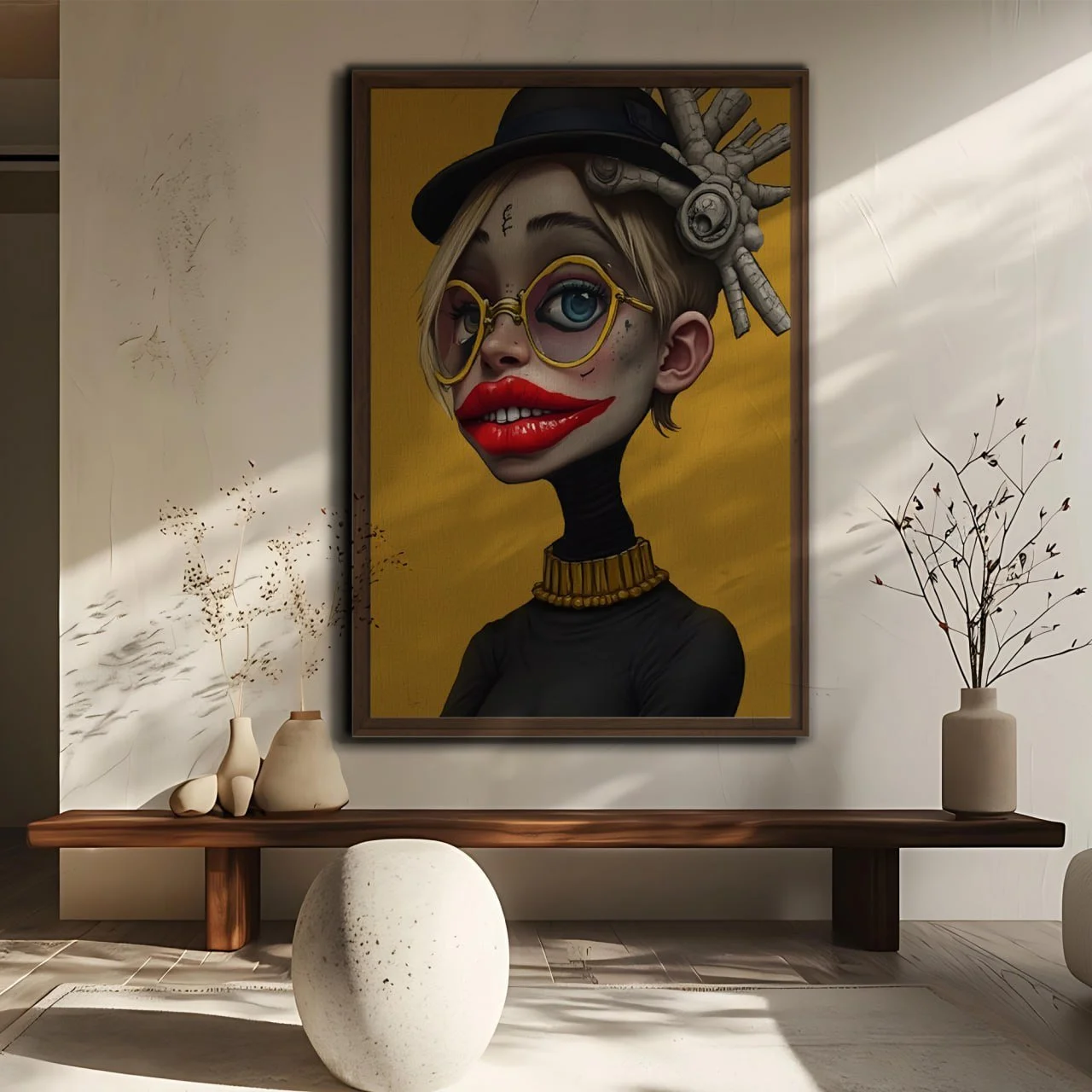 Cleo-Framed canvas-Wall Art-Hugo & Cleo Collection-penHUN Gallery-03.jpg