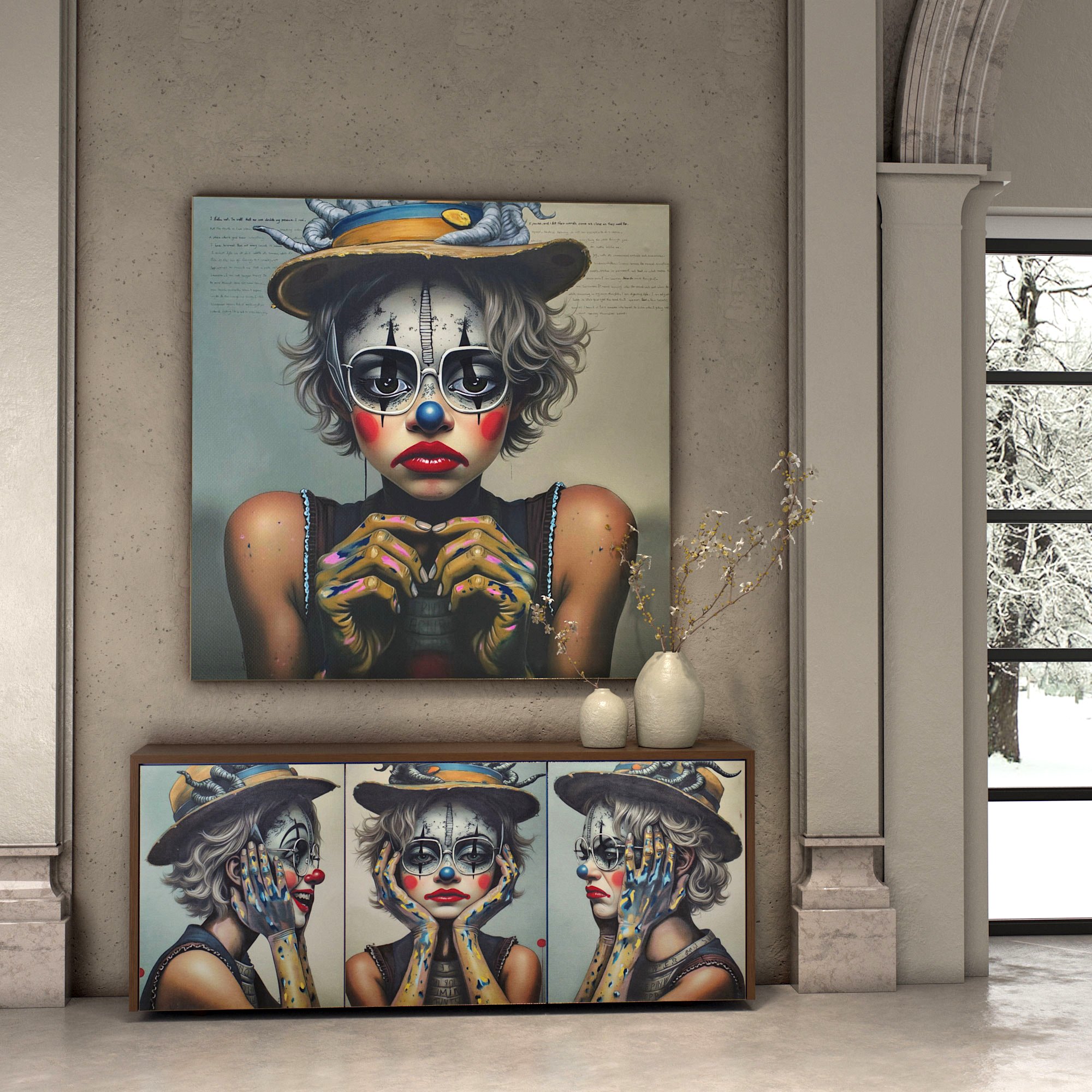 LOLA Credenza Inside Blue