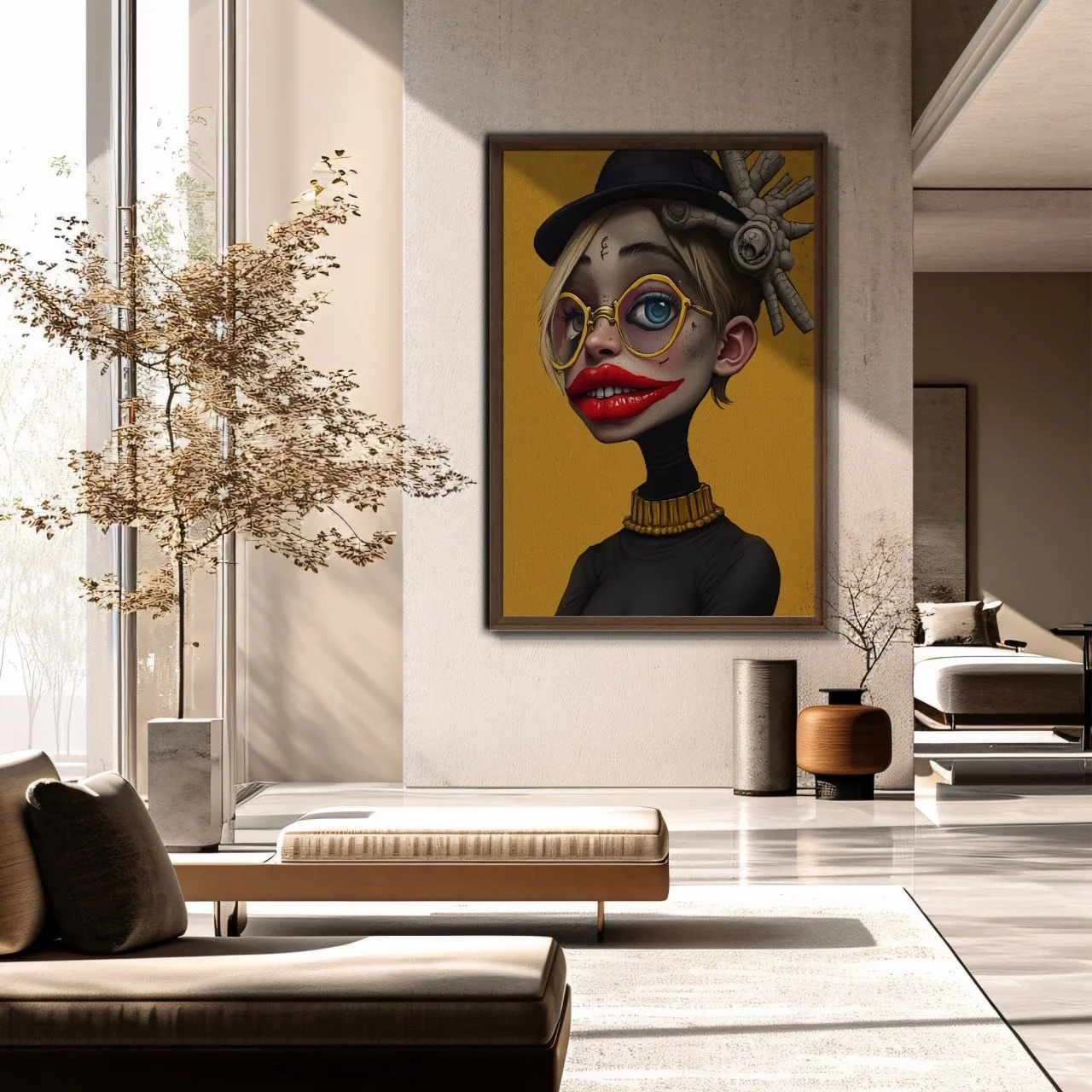 Cleo-Framed canvas-Wall Art-Hugo & Cleo Collection-penHUN Gallery-02.jpg