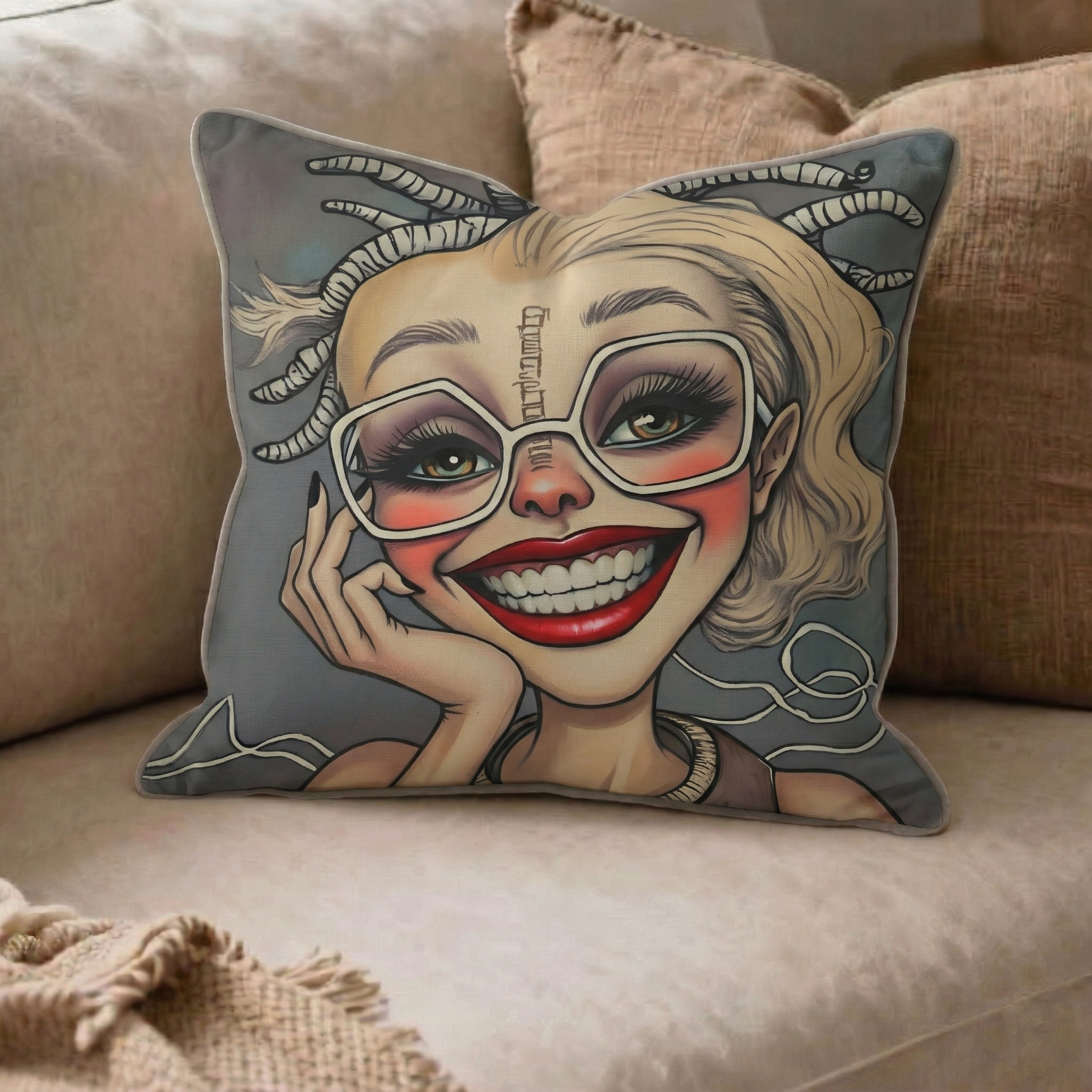 The Private Joke Nobody Got-Art Cushion-The 32's collection-penHUN Gallery-home decor-handcrafted art-02.png