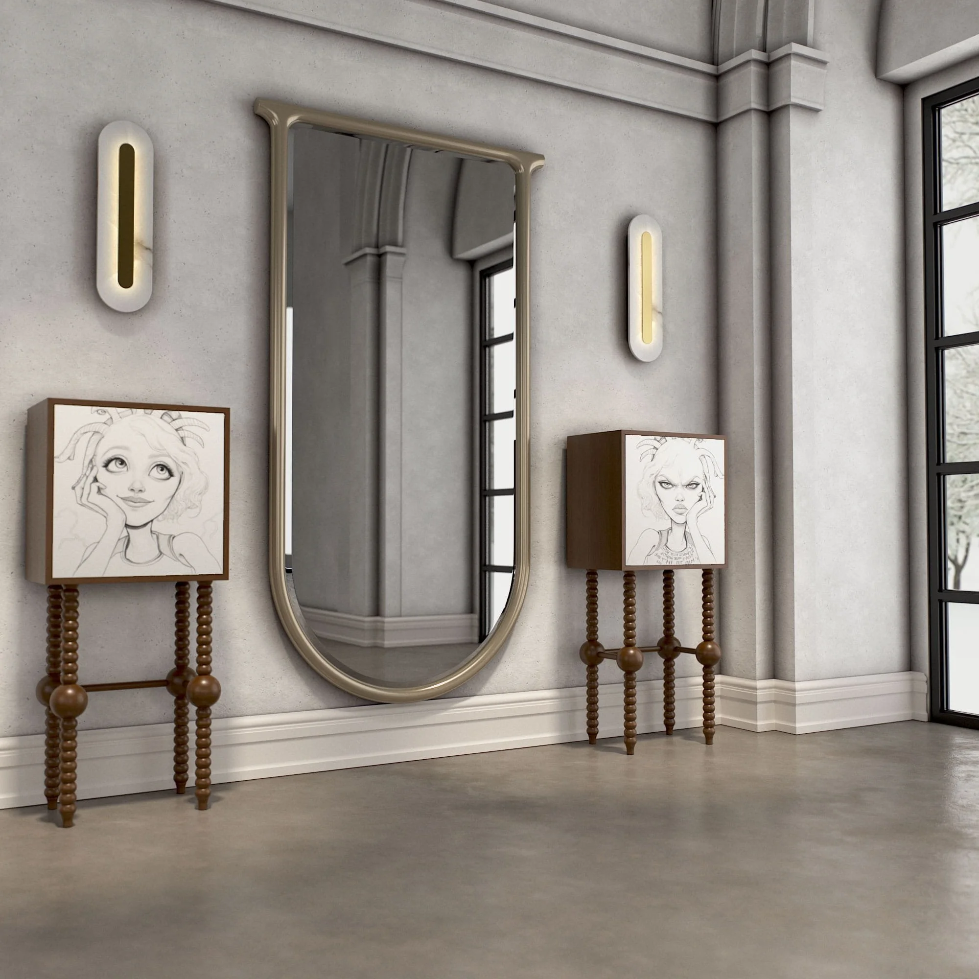 penhun-the32-blackwhite-hand-painted-handcrafted-smallcabinet-hallway-double-gallery 01-display (1).jpg