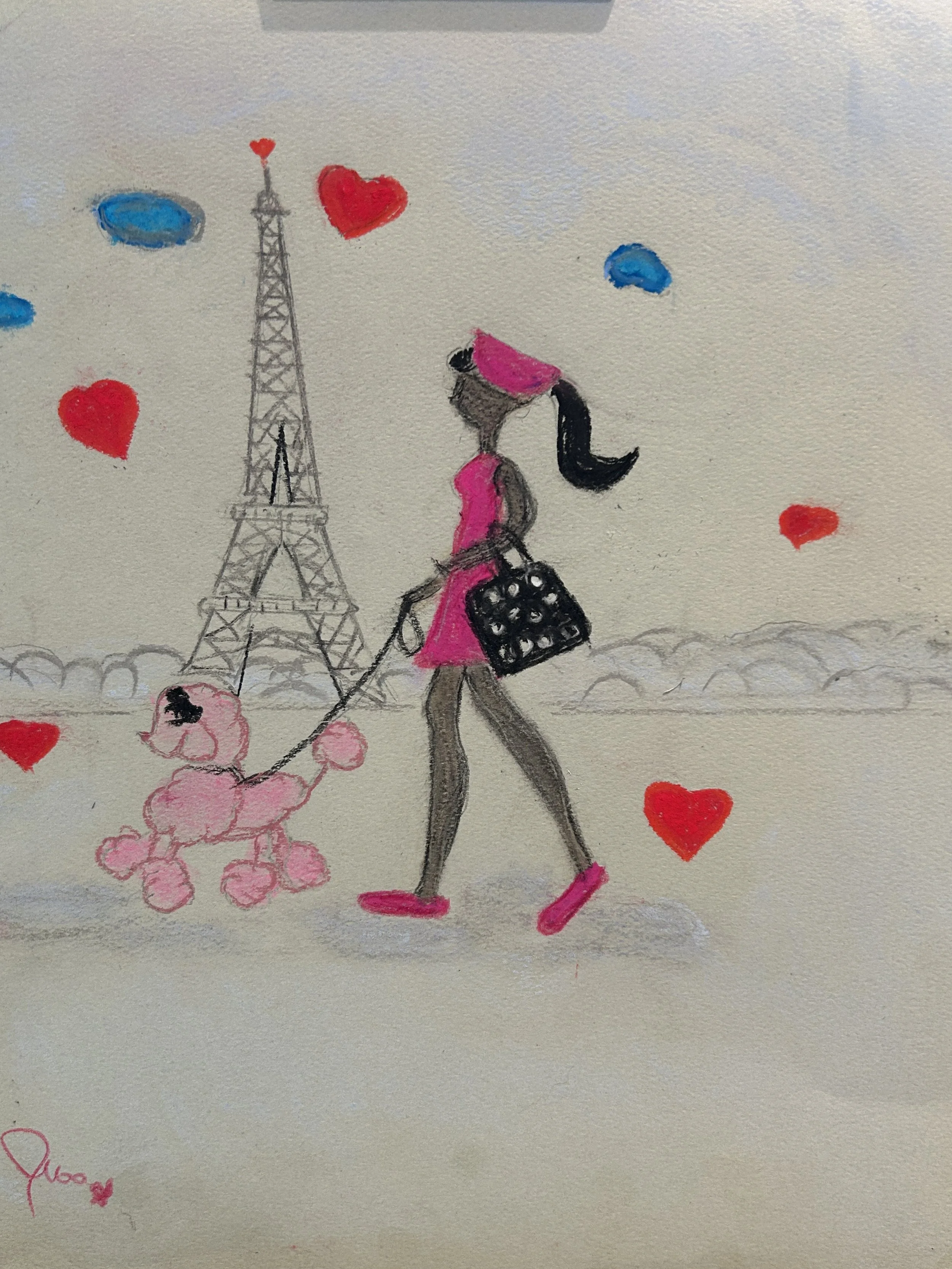 A girl in Paris  12x10
