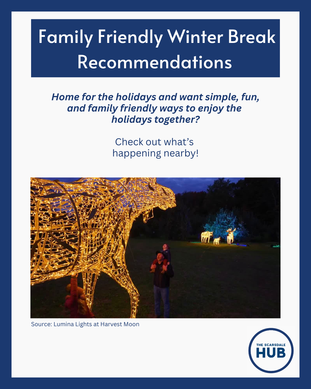 Family Friendly Winter Break Recommendations