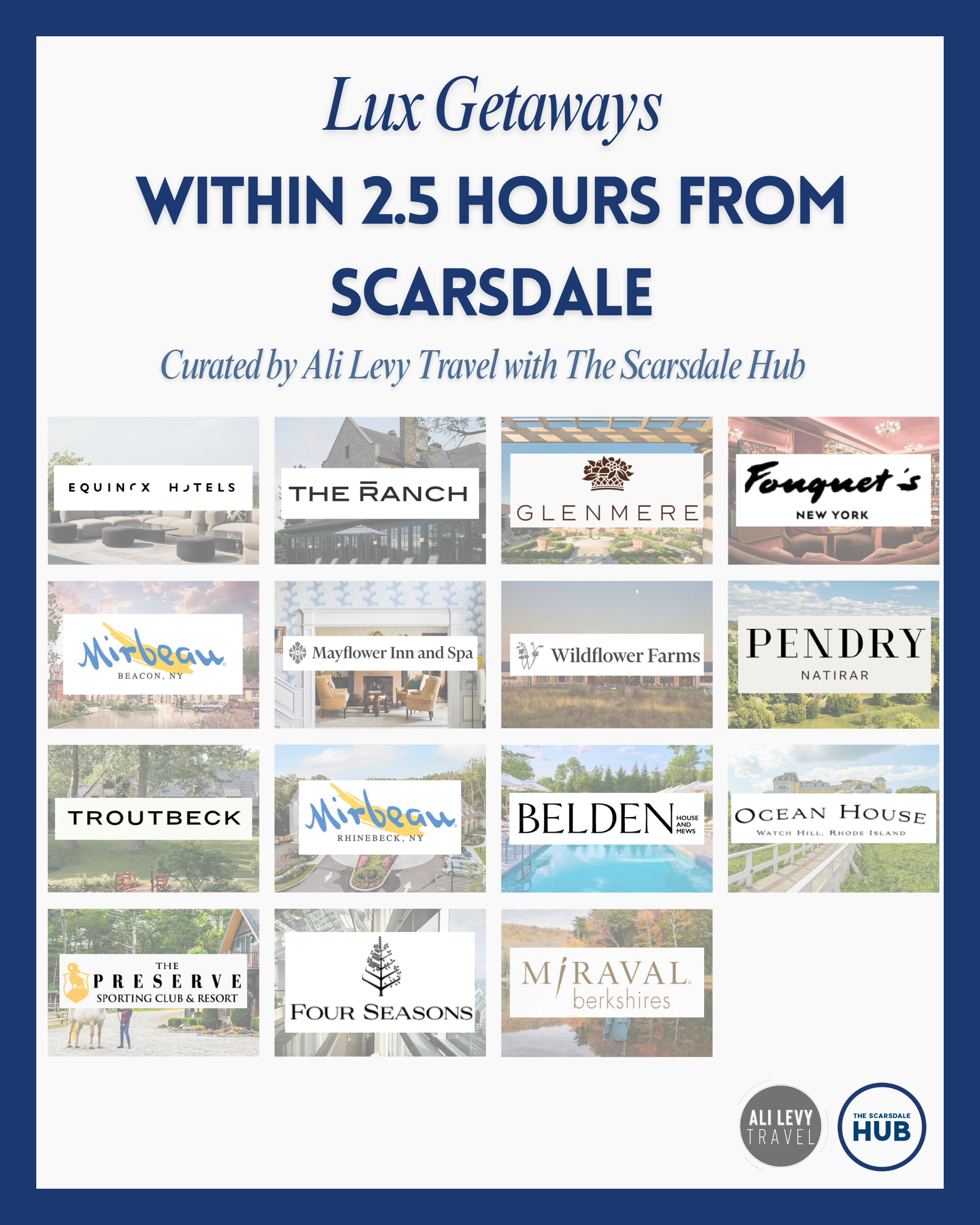 Lux Getaways Within 2.5 Hours From Scarsdale