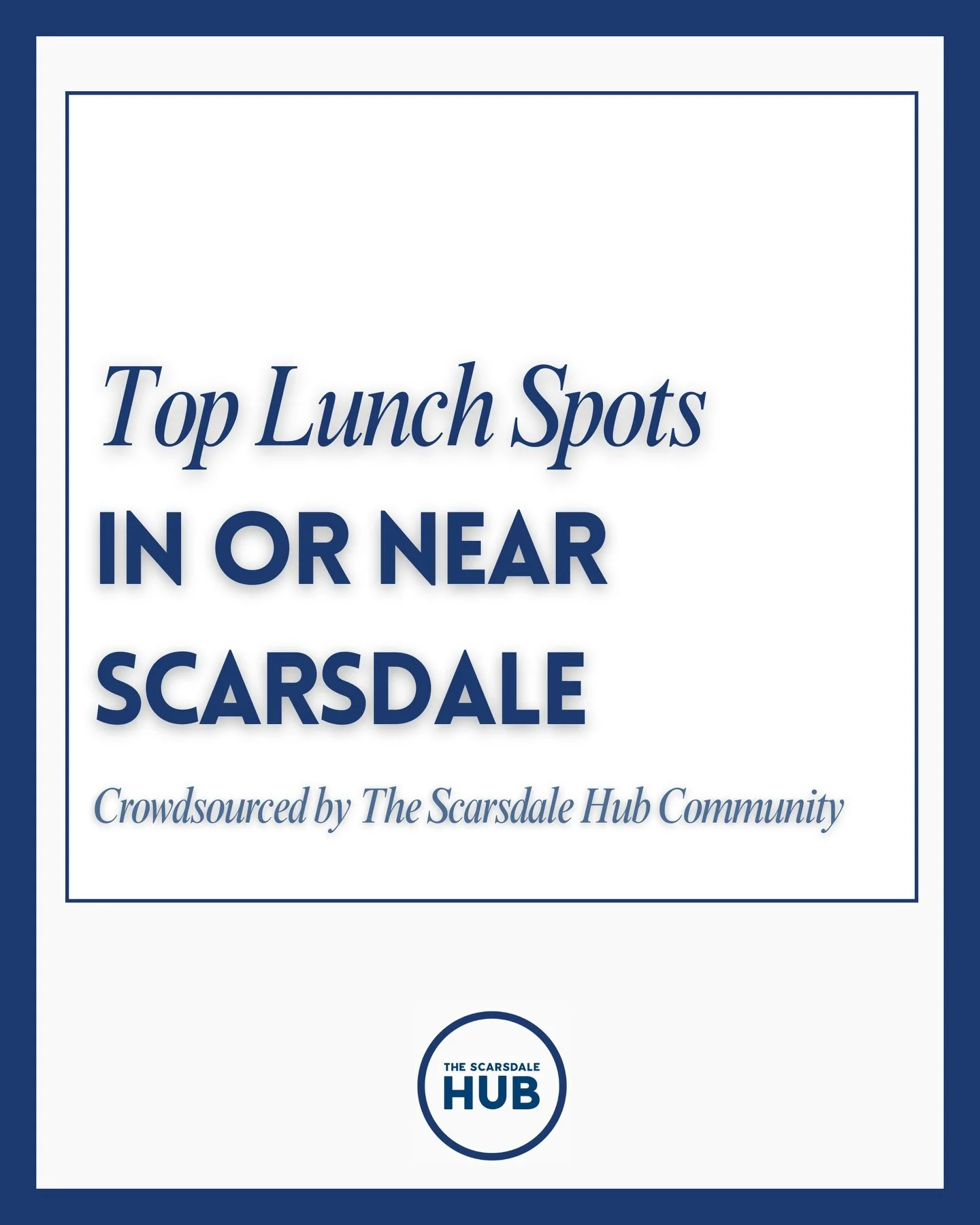 We asked for your favorite lunch spots and you delivered! Here are the community&rsquo;s go-to lunch places in and around Scarsdale. Which one are you trying next? 🥗🥪🌯🍔🍱