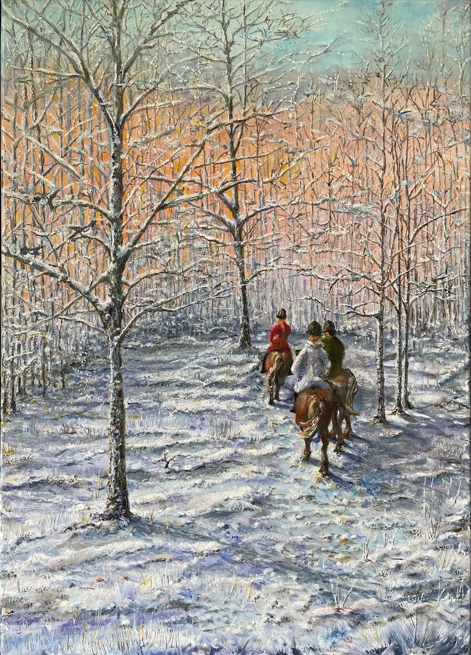 Ruiters in de Sneeuw - LEA Gelderman