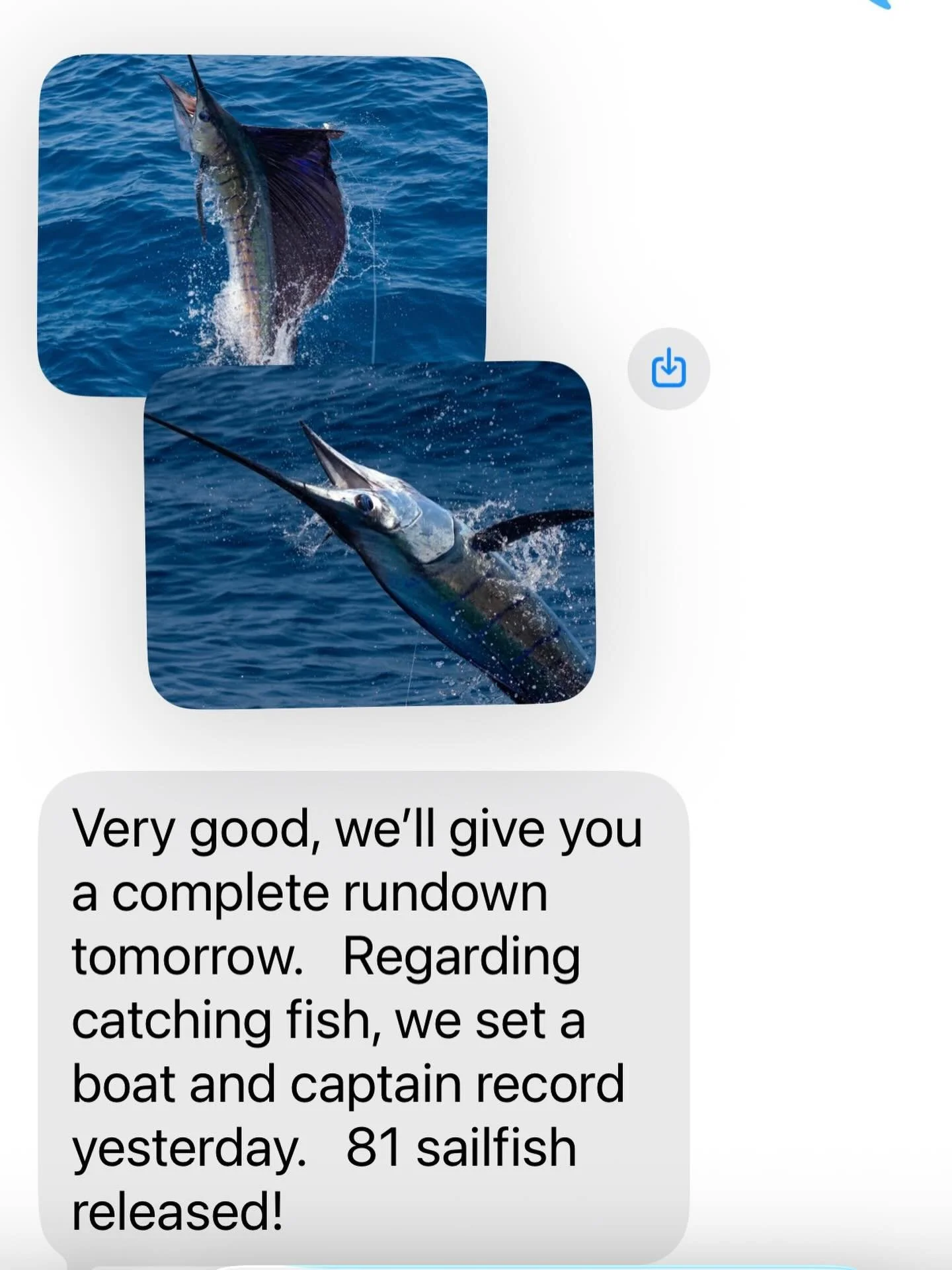 Checked in on my friends Ken and Judy this morning. They&rsquo;re on a sailfish trip in Guatemala they booked with Brook2Bay. This was their response. I think they&rsquo;re having fun. 
What do you think?
#sailfish #guatemala #travel