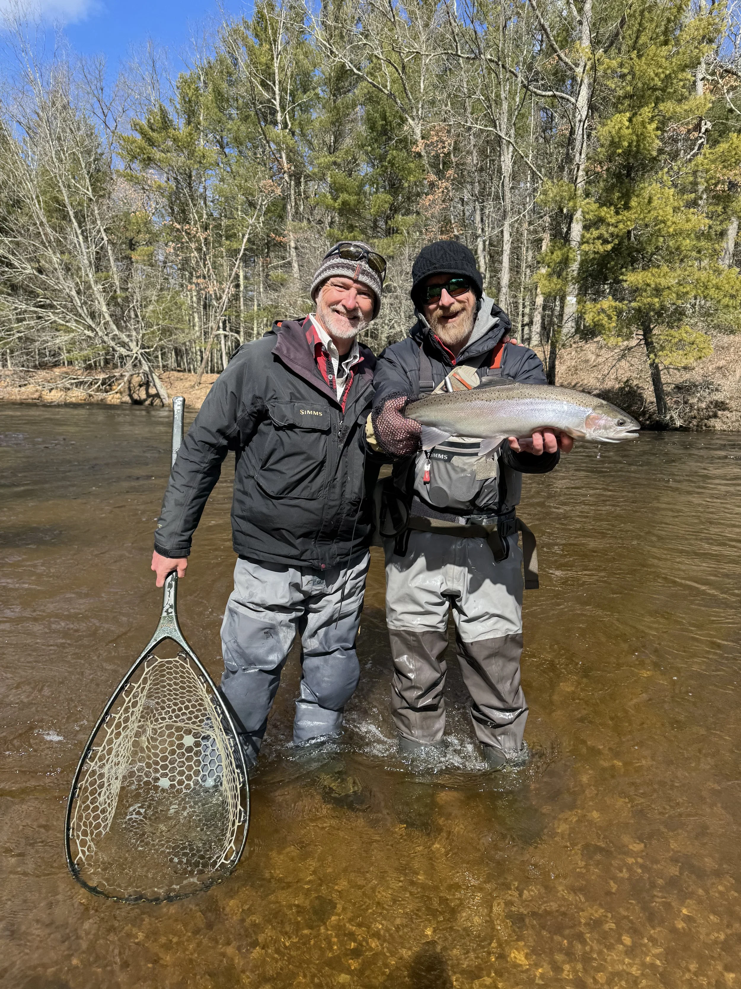 Steelhead Fishing on the Pere Marquette River in Baldwin, Michigan