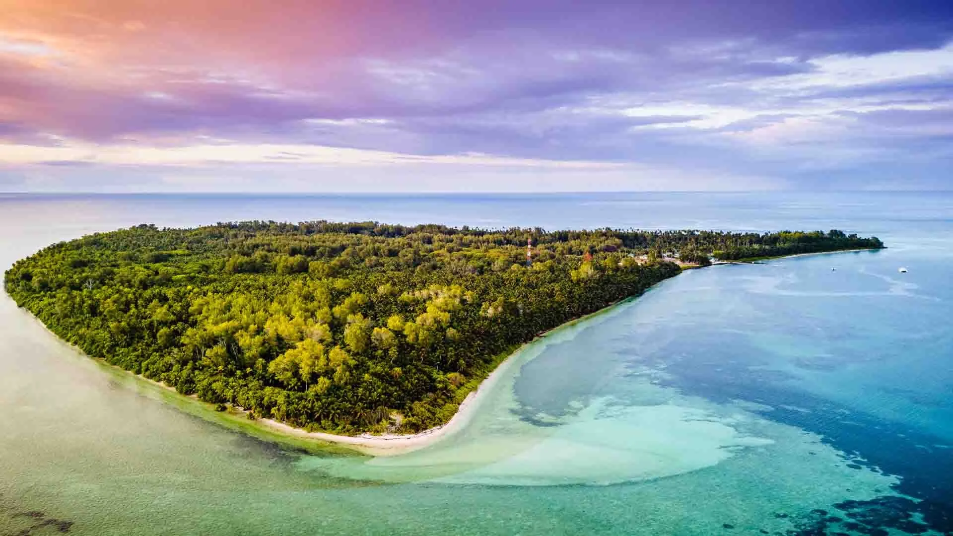 aerial view of alphonse island seychelles tropical atoll