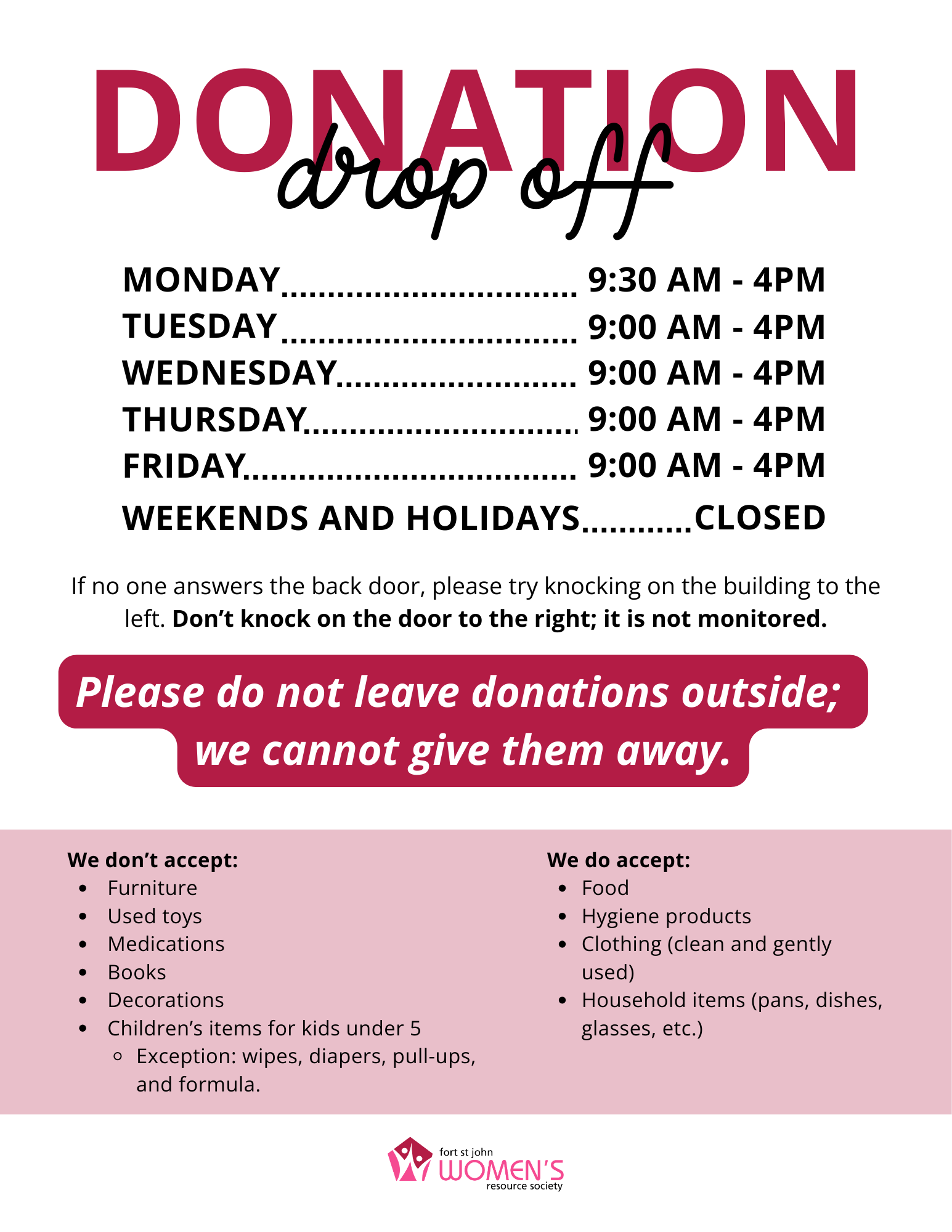 Donation drop off Poster.png