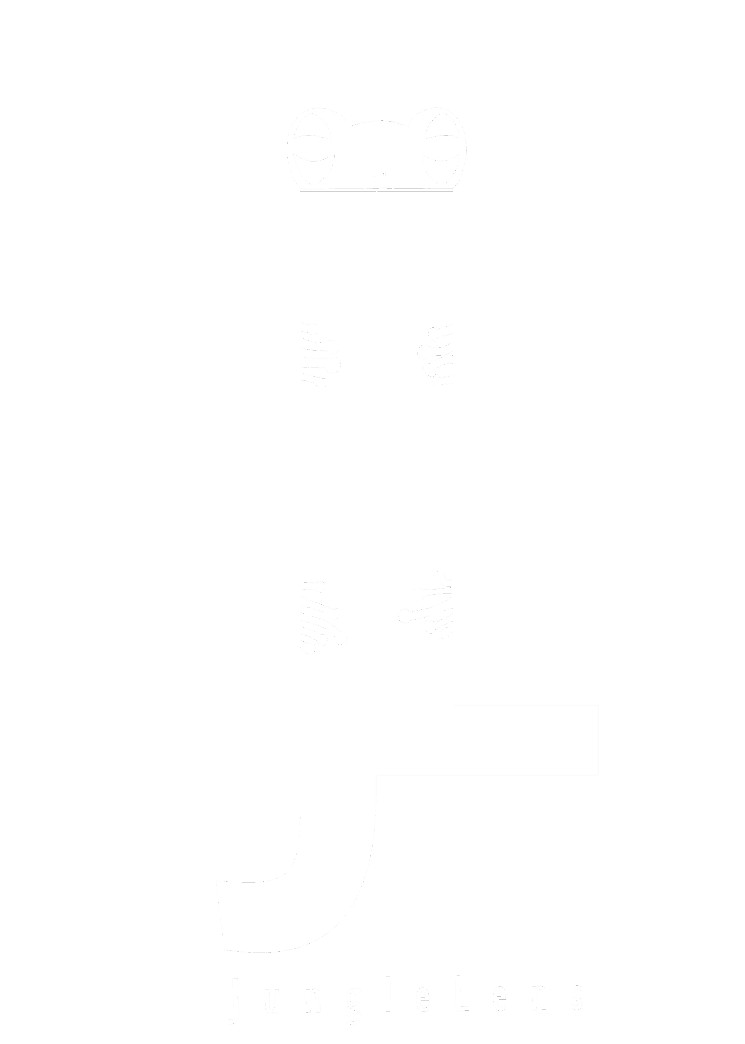 Stylized logo with the letters J and L forming a frog shape, labeled "JungleLens."