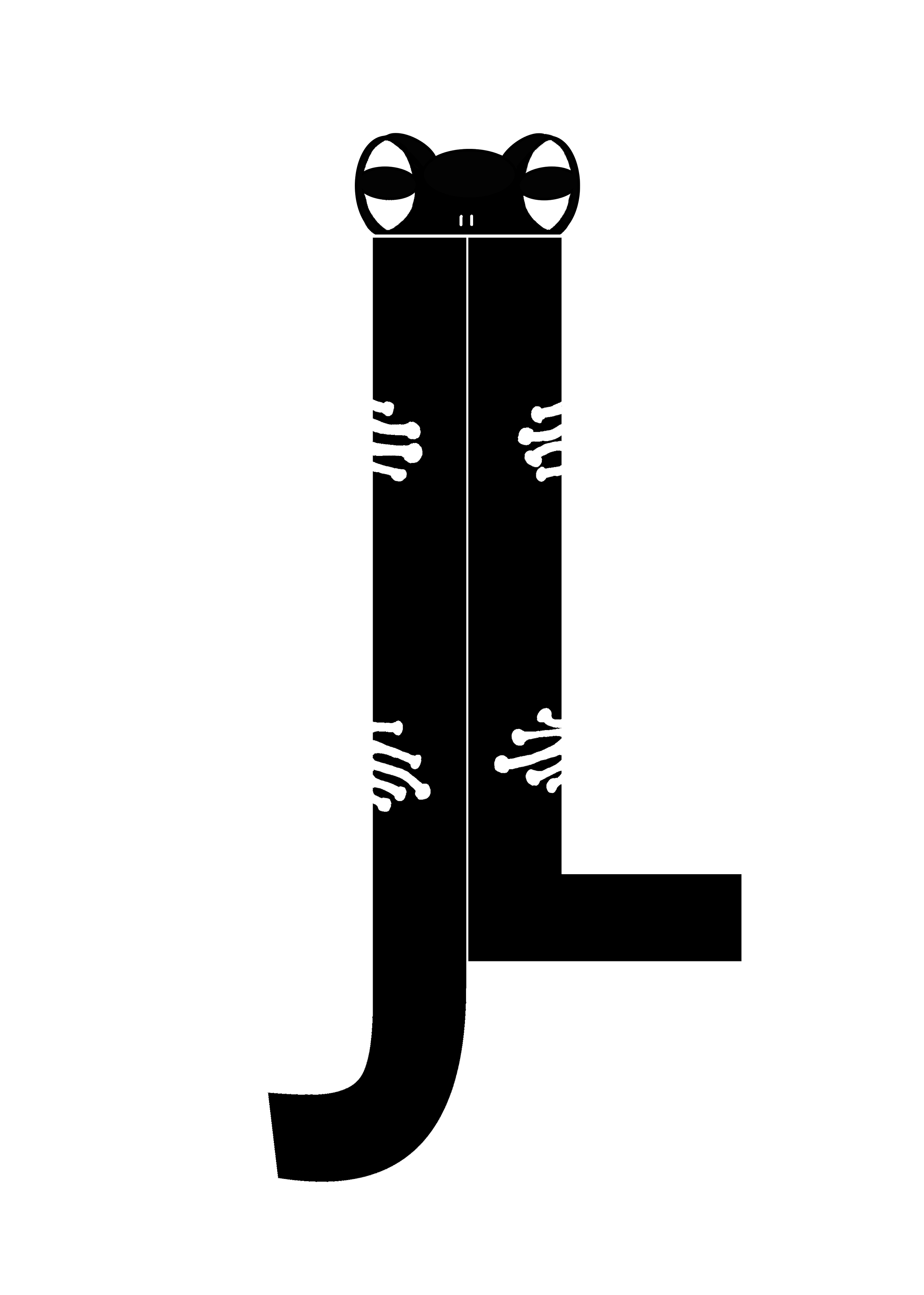 Illustration of a frog with long, rectangular legs and large eyes. The logo of Junglelens or Jungle Lens. The letter JL with a frog behind hugging it.