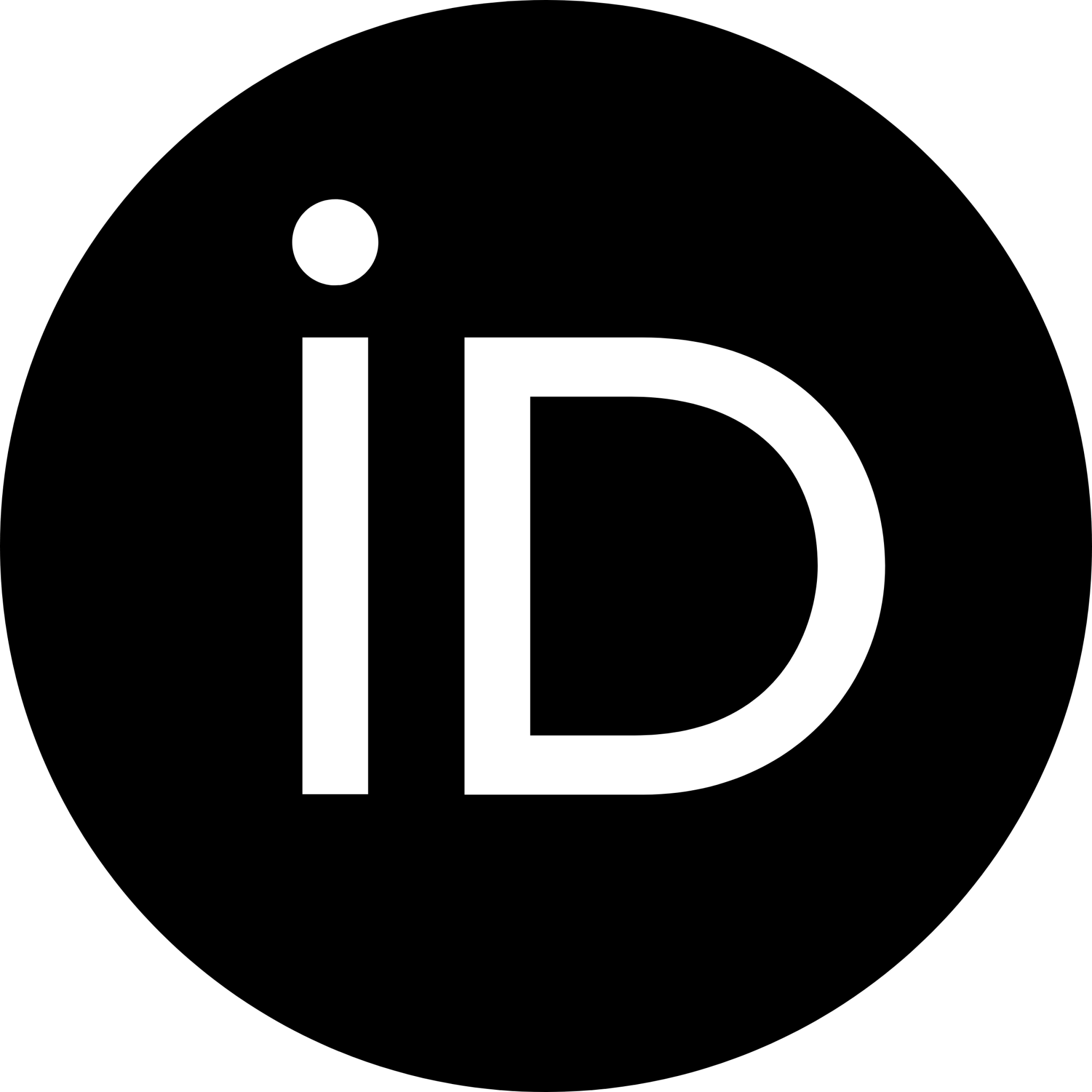 "iD" logo in white on black background