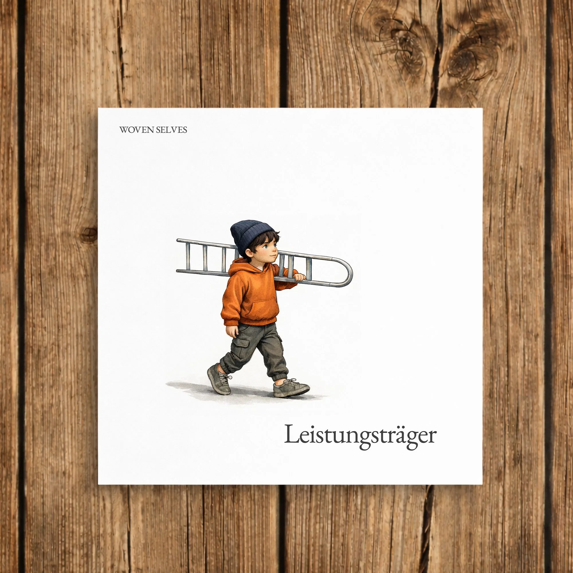 Woven Selves - Leistungsträger - Postkarte - Vorderseite