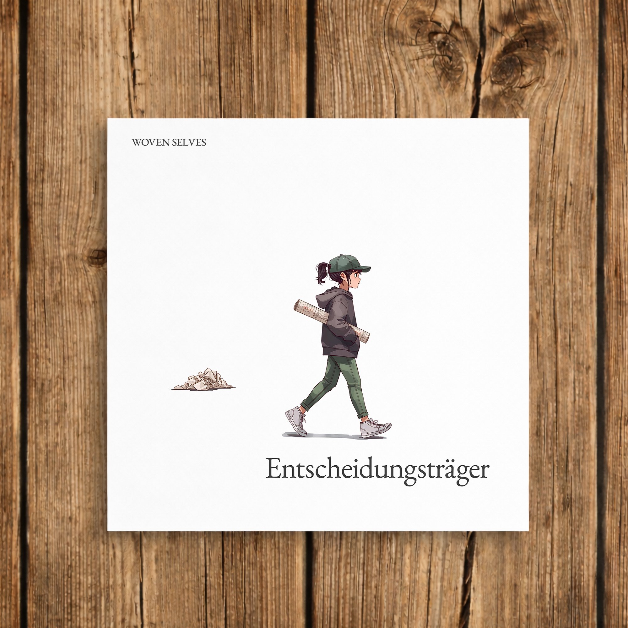 Woven Selves - Entscheidungsträger - Postkarte - Vorderseite