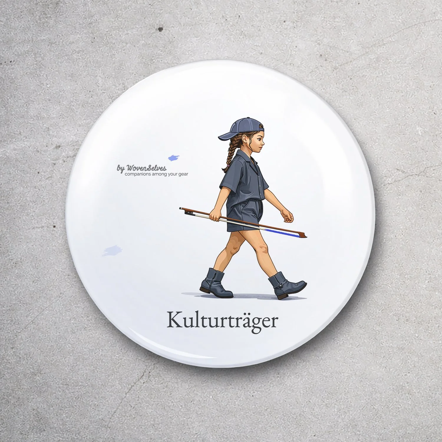 Kulturträger-Button, 75 mm