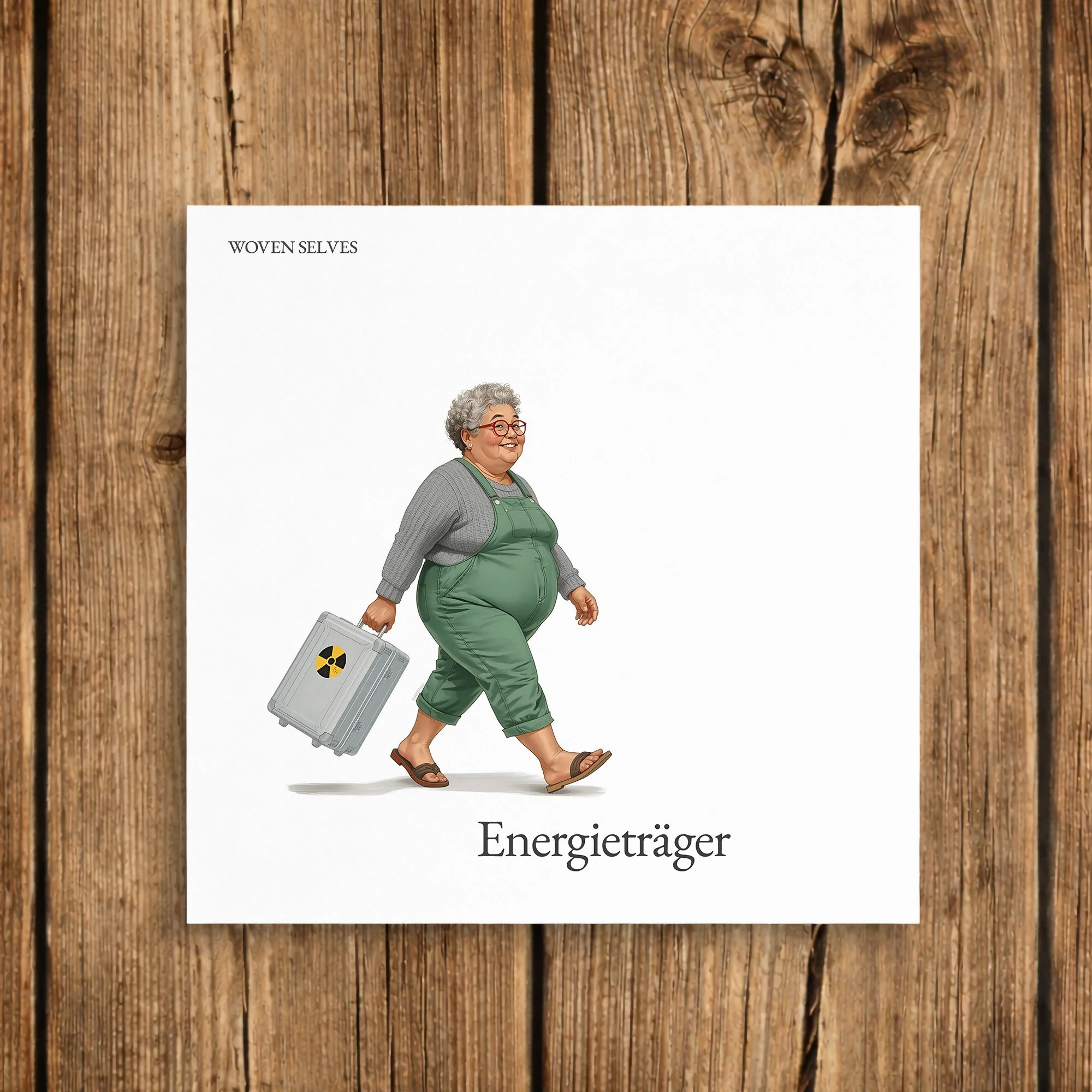 Woven Selves - Energieträger - Postkarte - Vorderseite