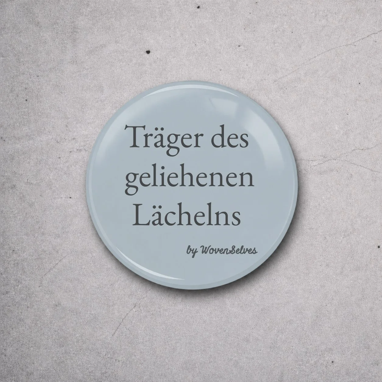 Mottobutton zum Sympathieträger, 50 mm