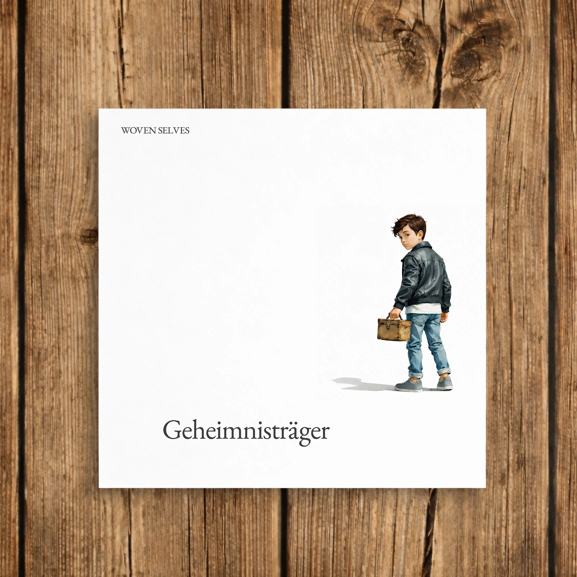Woven Selves - Geheimnisträger - Postkarte - Vorderseite