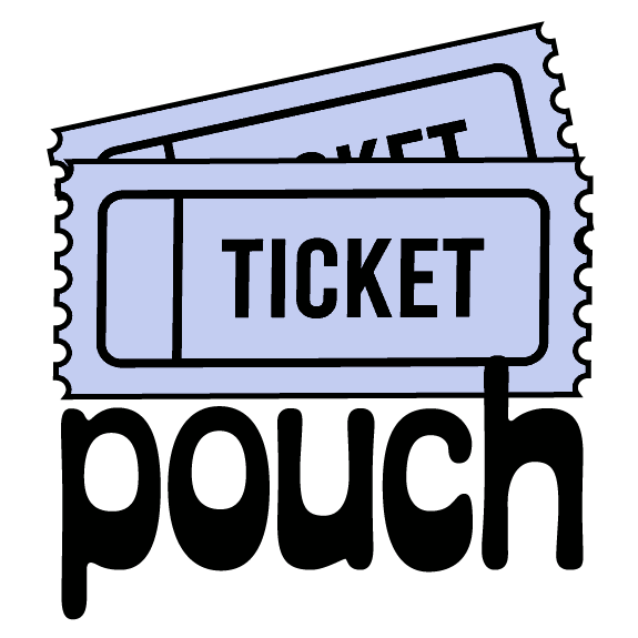 Two purple tickets with the word 'TICKET' printed on each, overlapping each other.