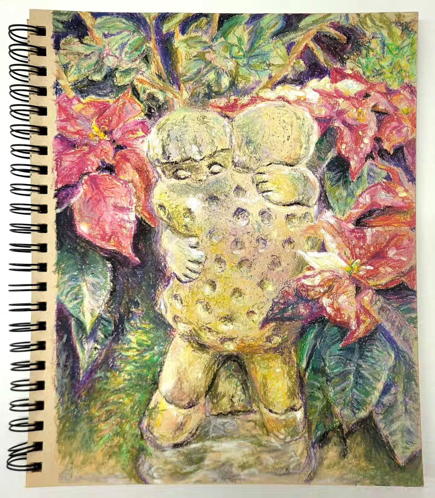 "And Would You Hold Me?" - 2026

This upcoming Friday, June 5th, is the public reception for the annual spring exhibition of @skyartnfp, where you'll be able to see this piece on display 🫂 Oil pastel on toned tan paper, I based this drawin
