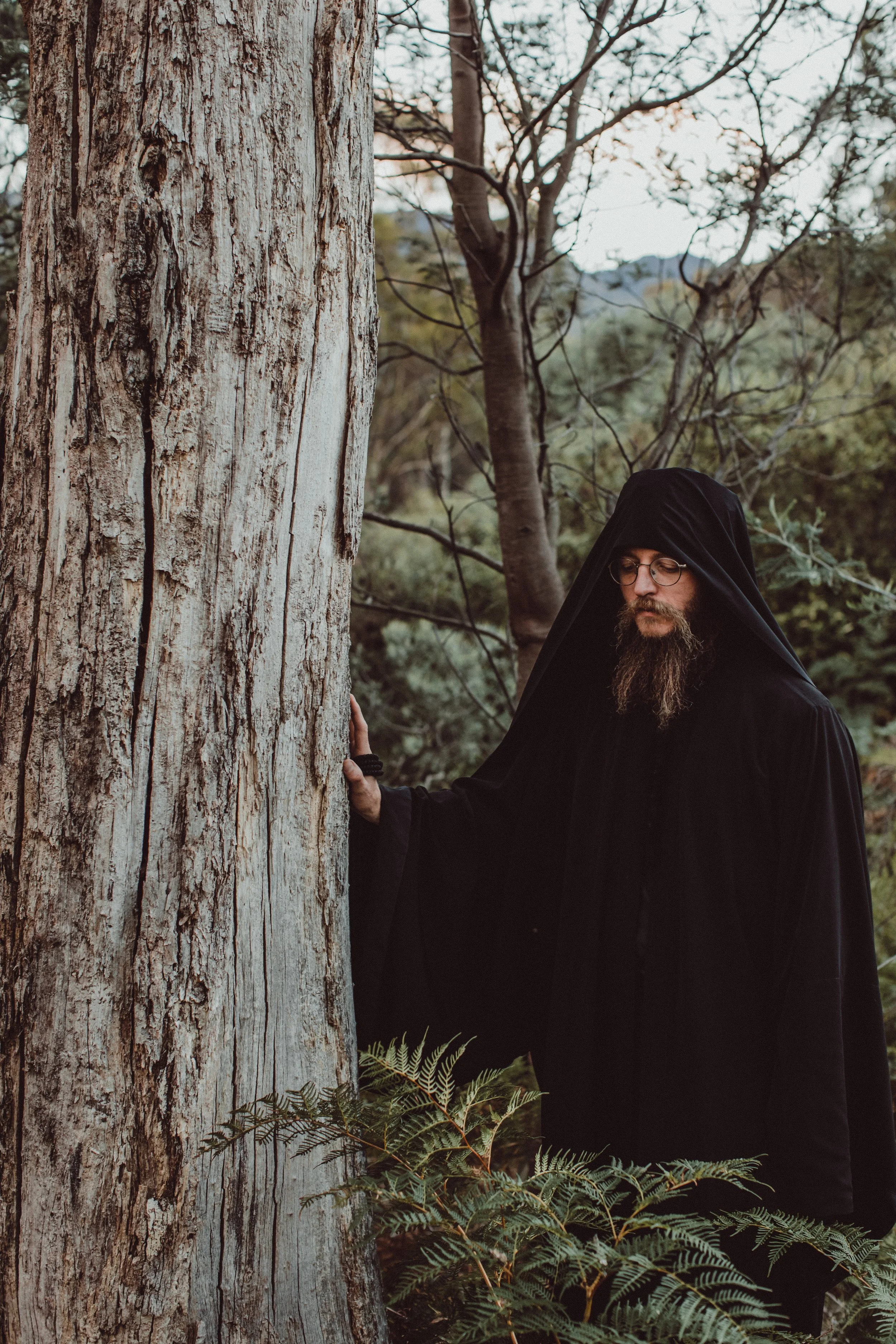 Photograph from an earlier period of monastic life