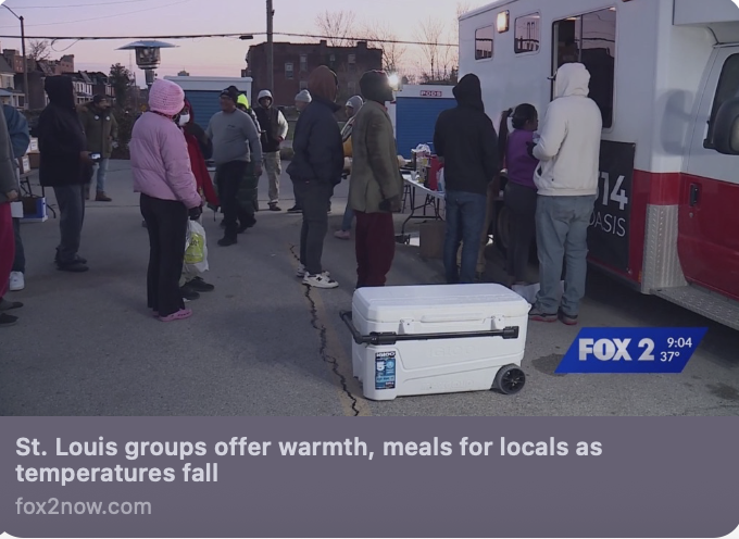 St. Louis groups offer warmth, meals for locals as temperatures fall