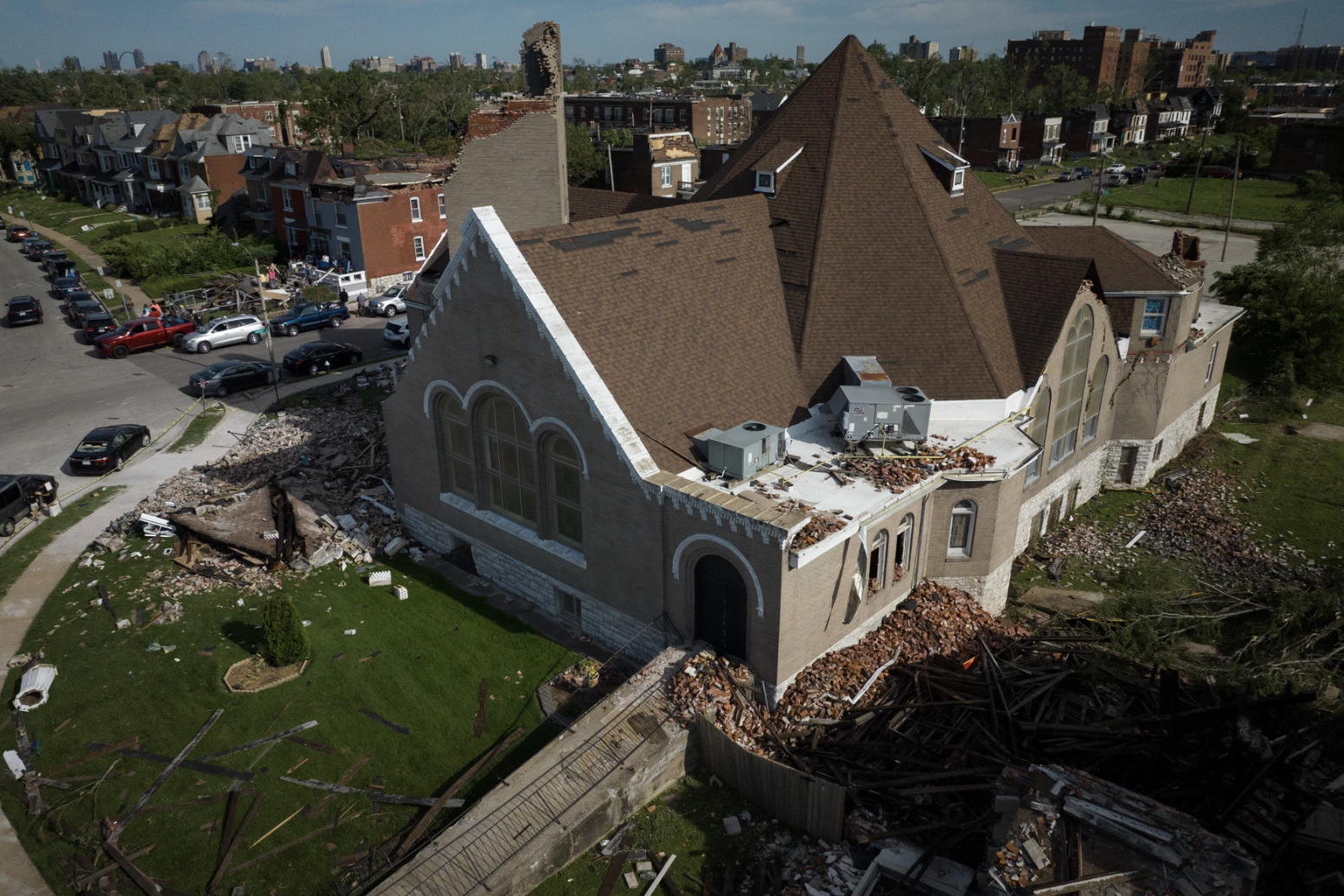 Centennial Church members say goodbye to tornado-stricken building, but keep ministries alive