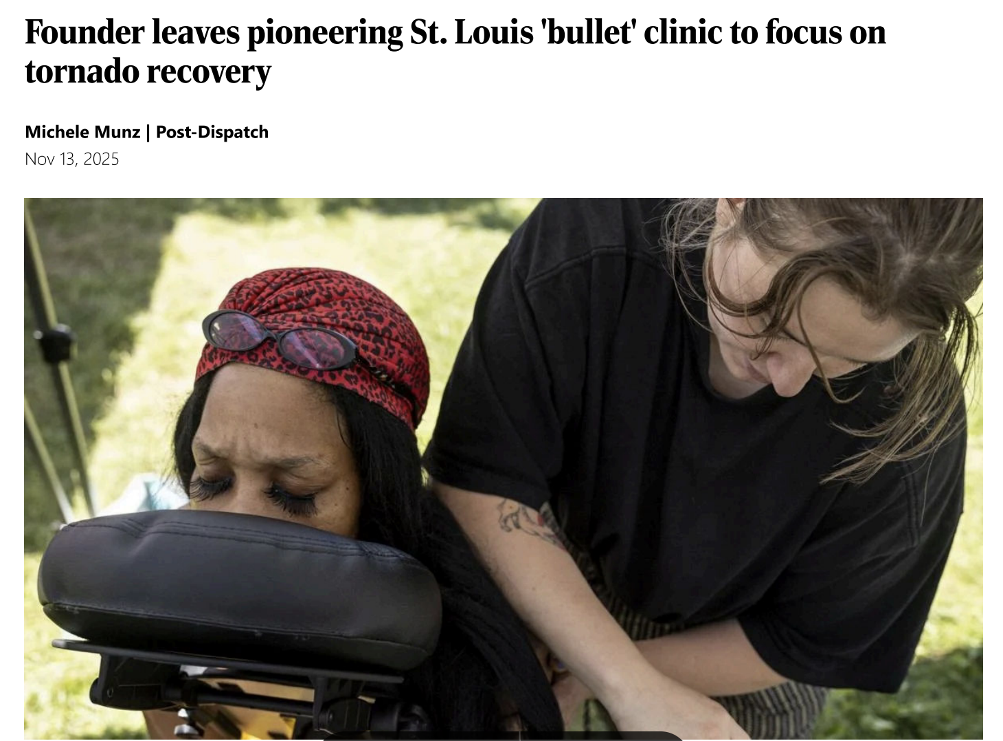 Founder leaves pioneering St. Louis ‘bullet’ clinic to focus on tornado recovery