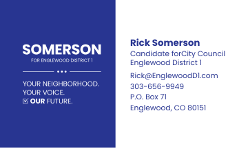 Contact Rick Somerson at Rick at Englewood D 1 dot com