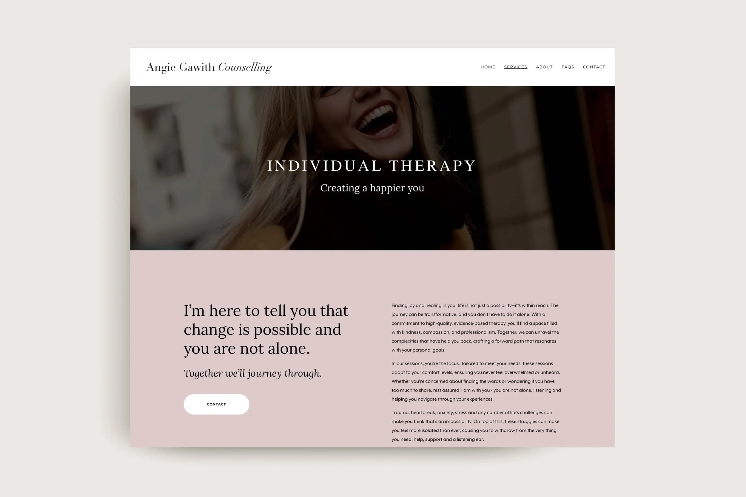 Angie Gawith Therapy Website Design Organic Lines.jpg