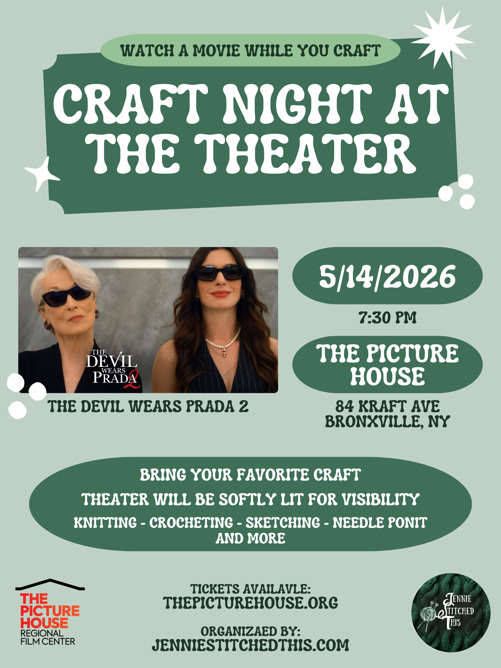 Craft Night at the Theater: The Devil Wears Prada