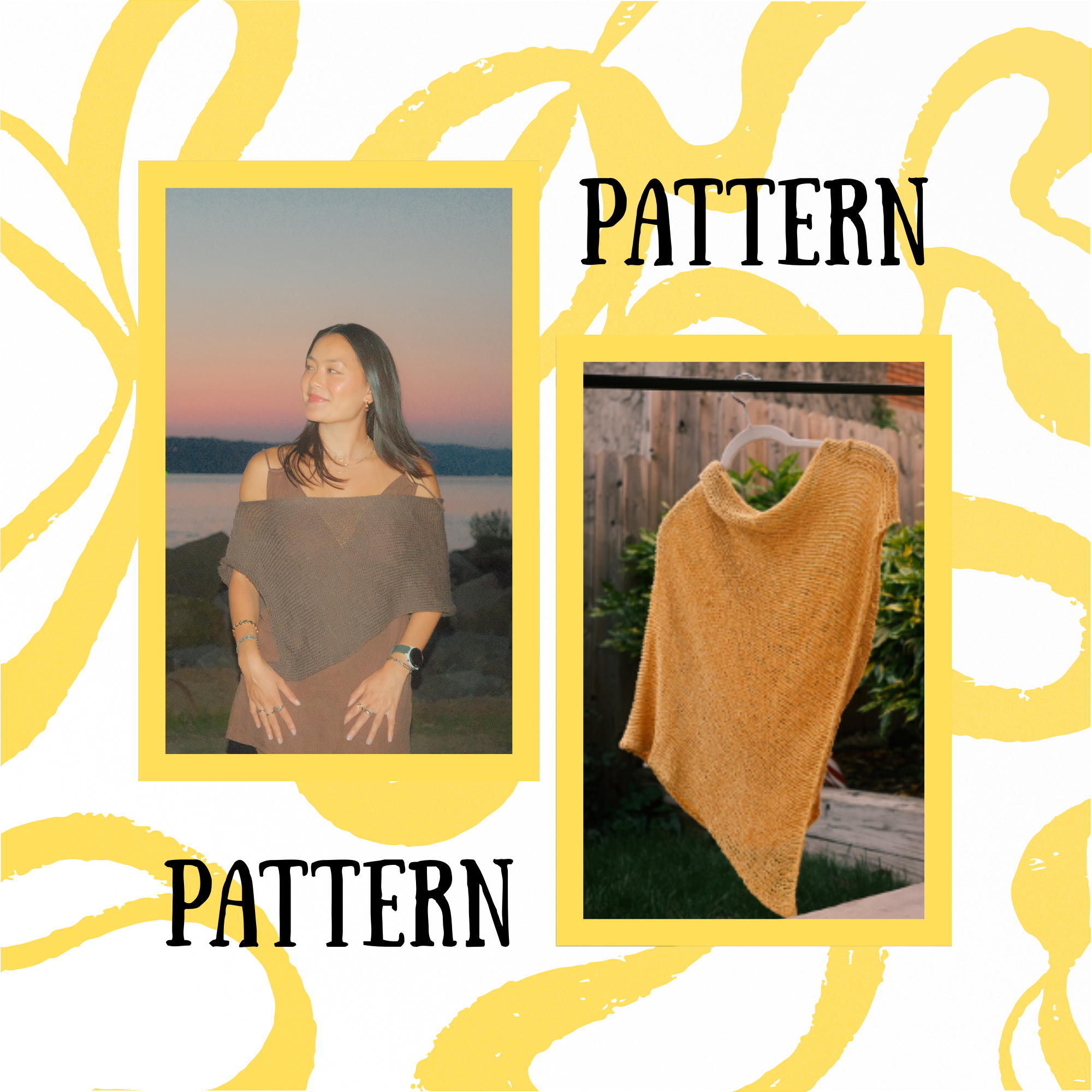 Dandelion Drift Poncho Pattern
