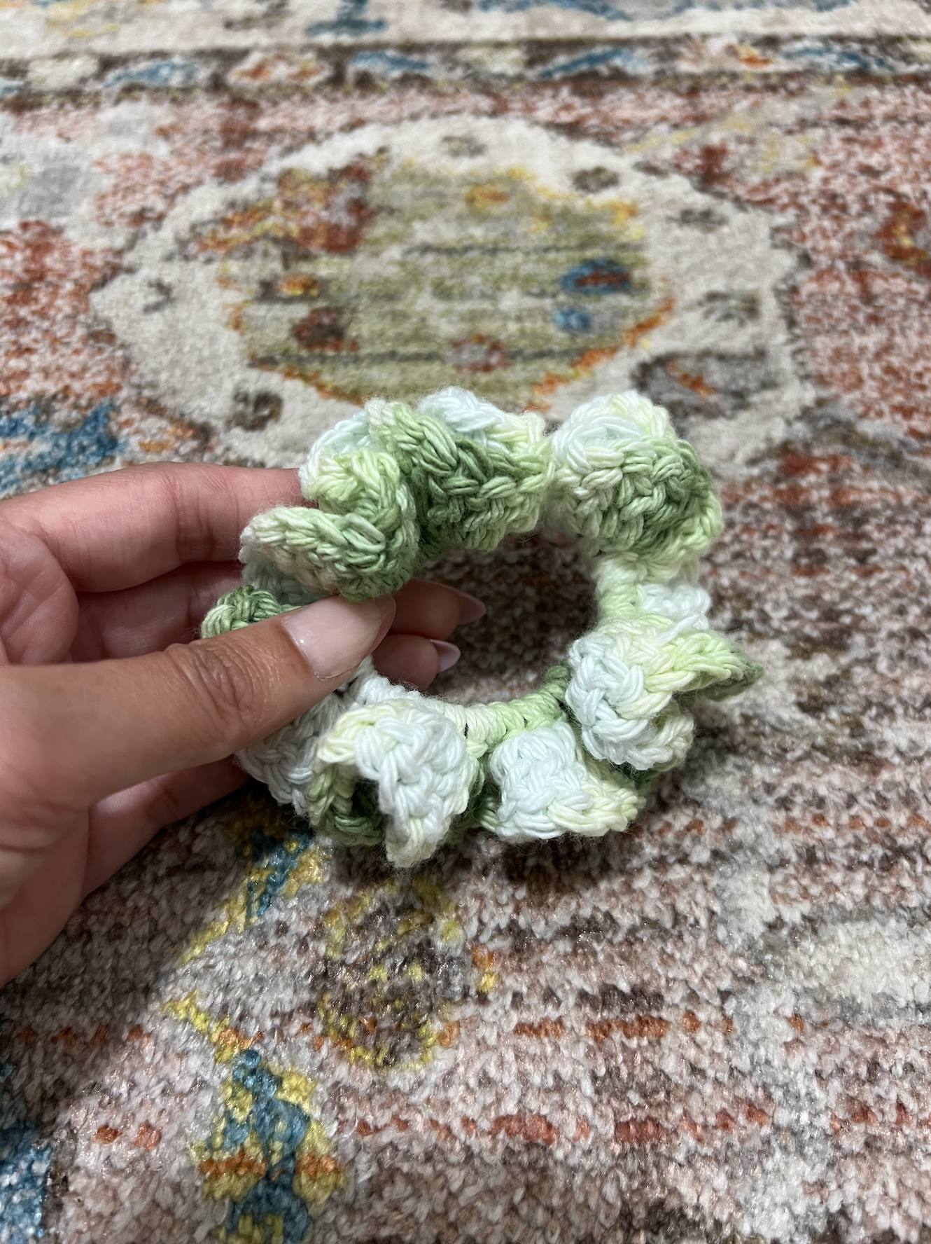 Scrunchie - green ombre
