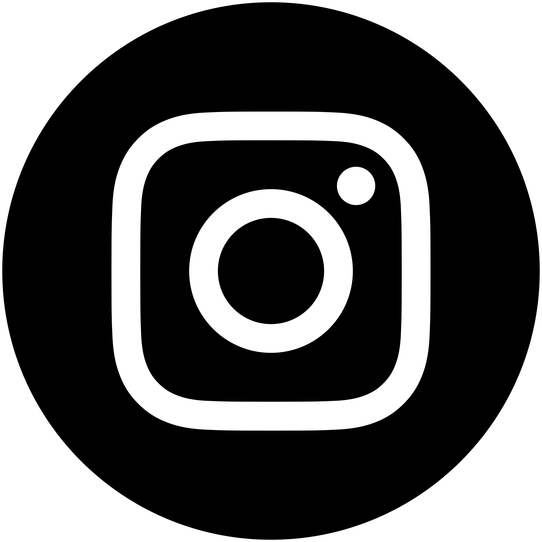 White Instagram icon on a black background