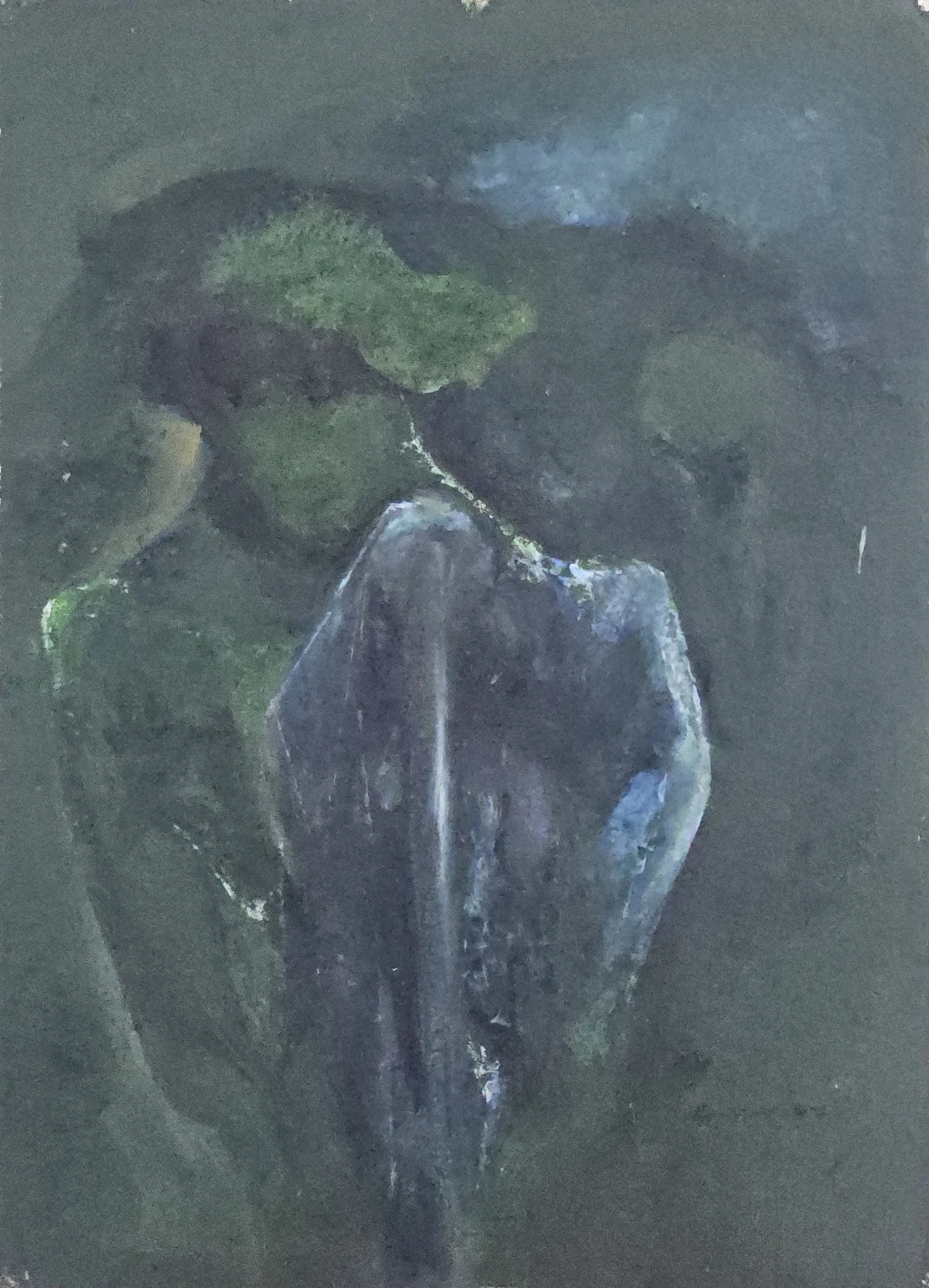 M K Bardhan Acrylic-044: Acrylic, 21 x 30 inches, 1997