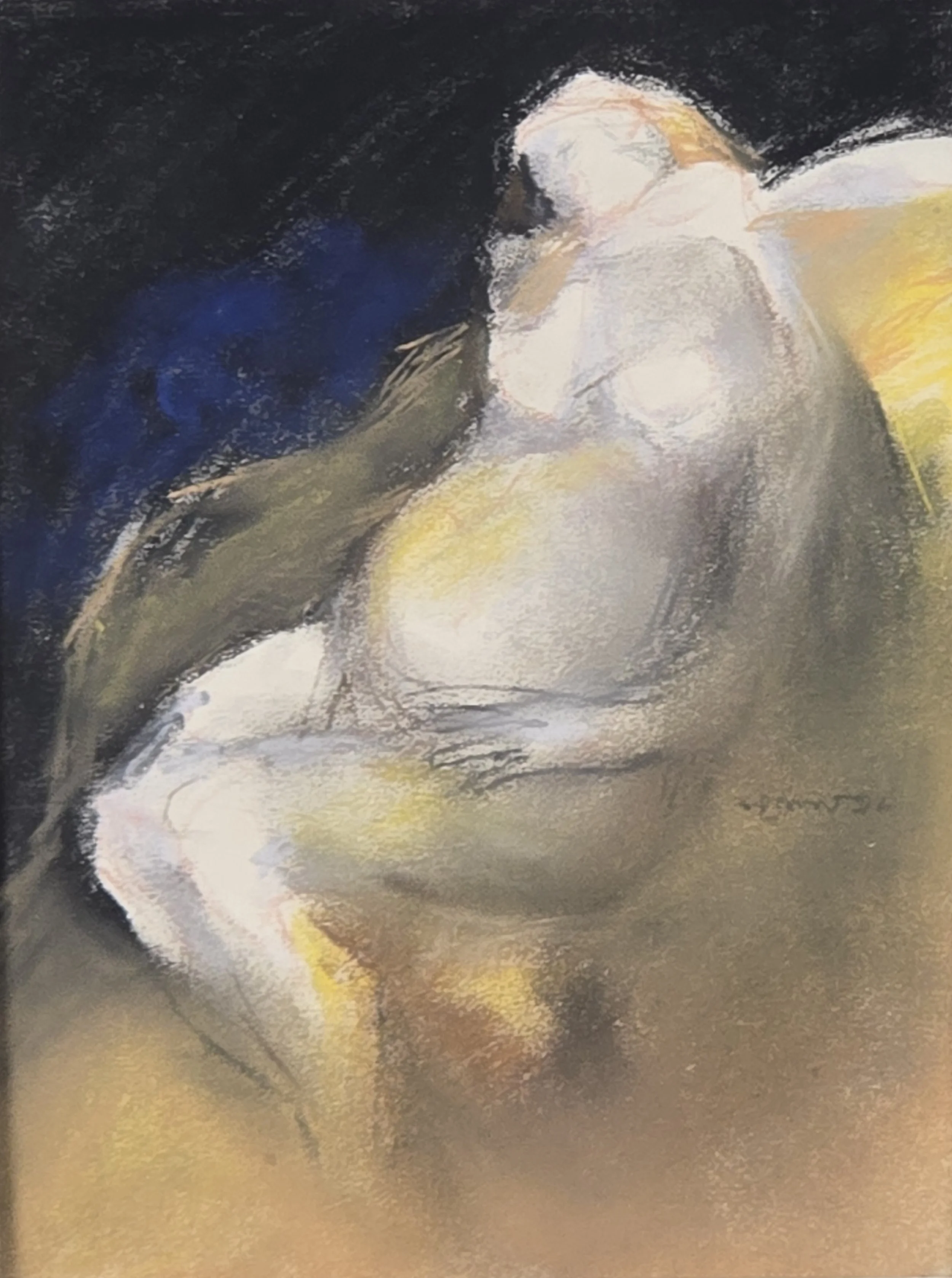 M K Bardhan Pastel-045: Pastel, 8 x 10 inches