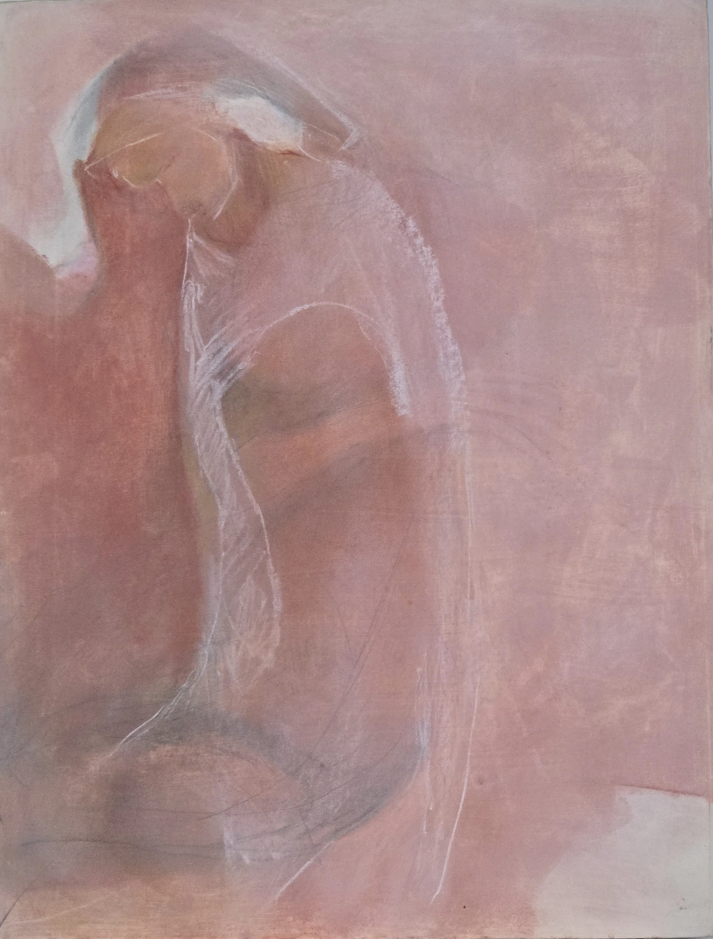 M K Bardhan Pastel-041: Pastel, 21 x 27 inches