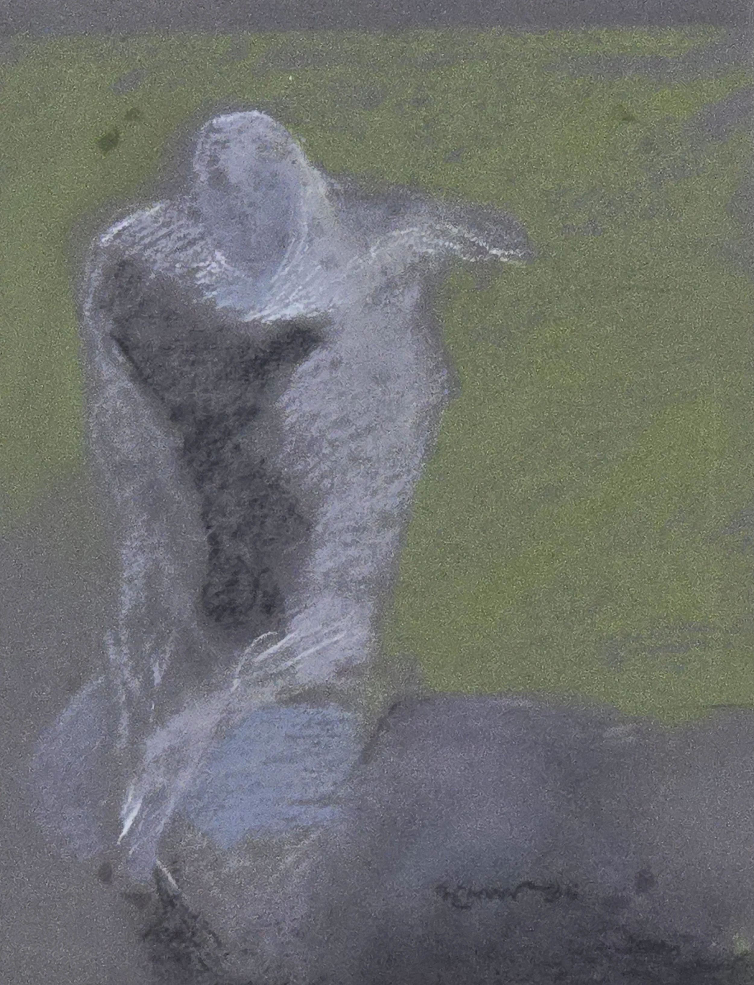 M K Bardhan Pastel-021: Pastel, 10 x 13 inches, 1996