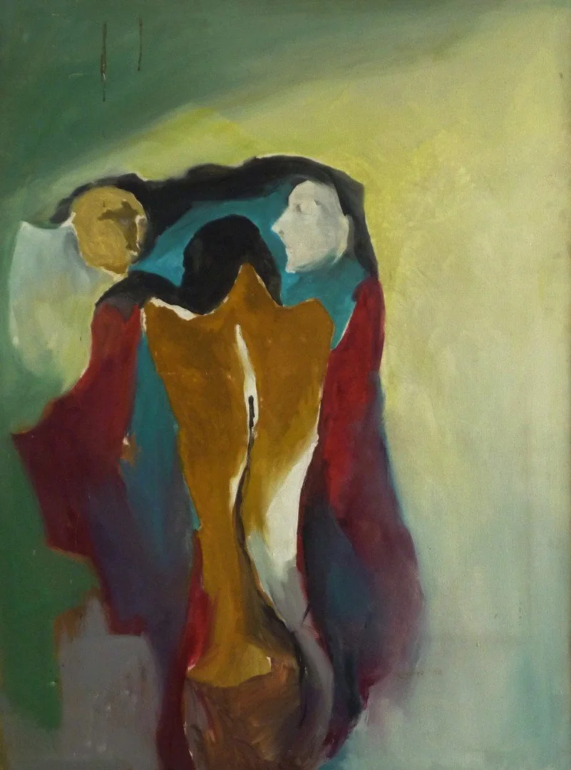 M K Bardhan Oil-039: Oil, 34 x 45 inches