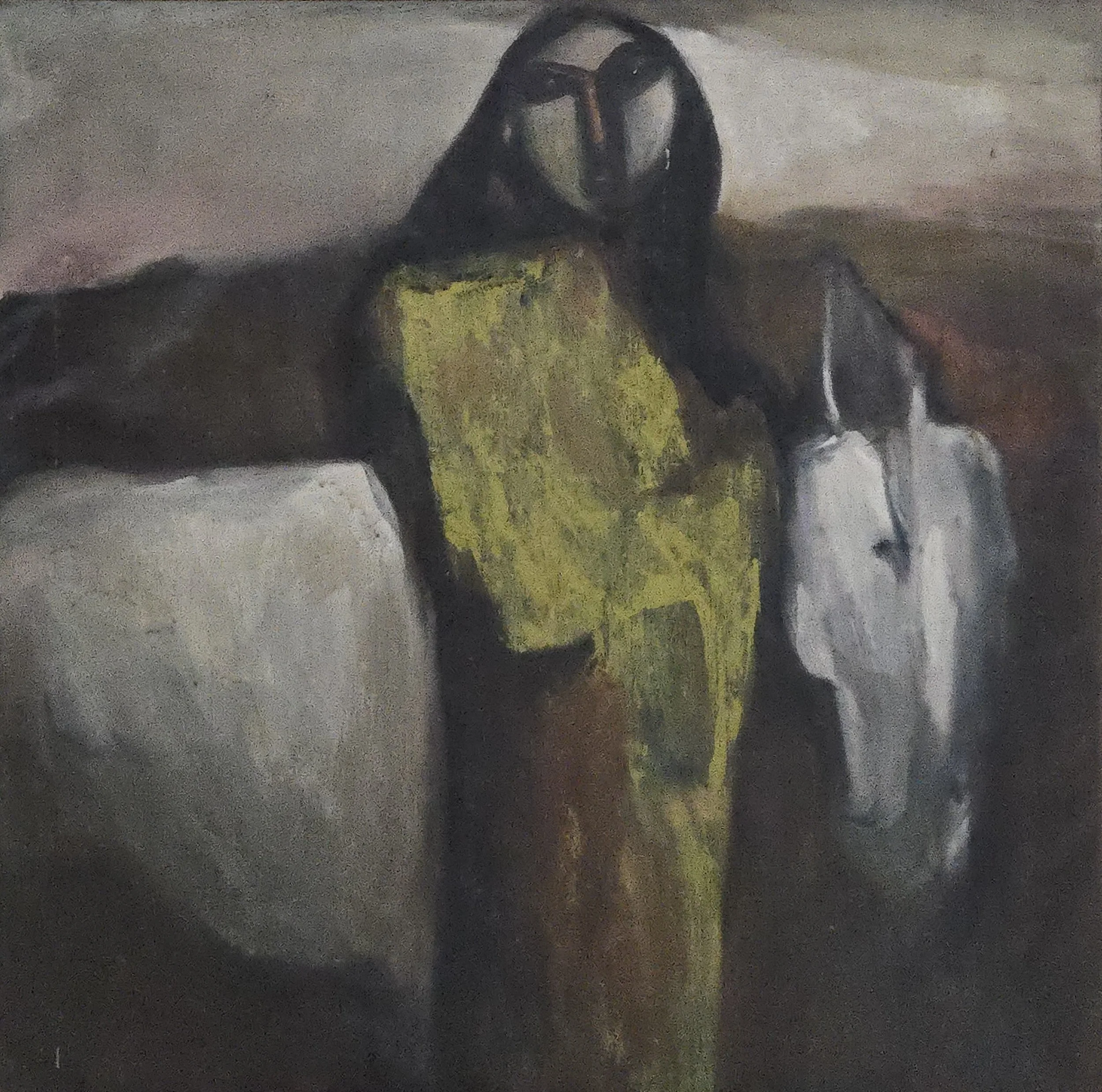 M K Bardhan Oil-024: Oil, 36 x 36 inches