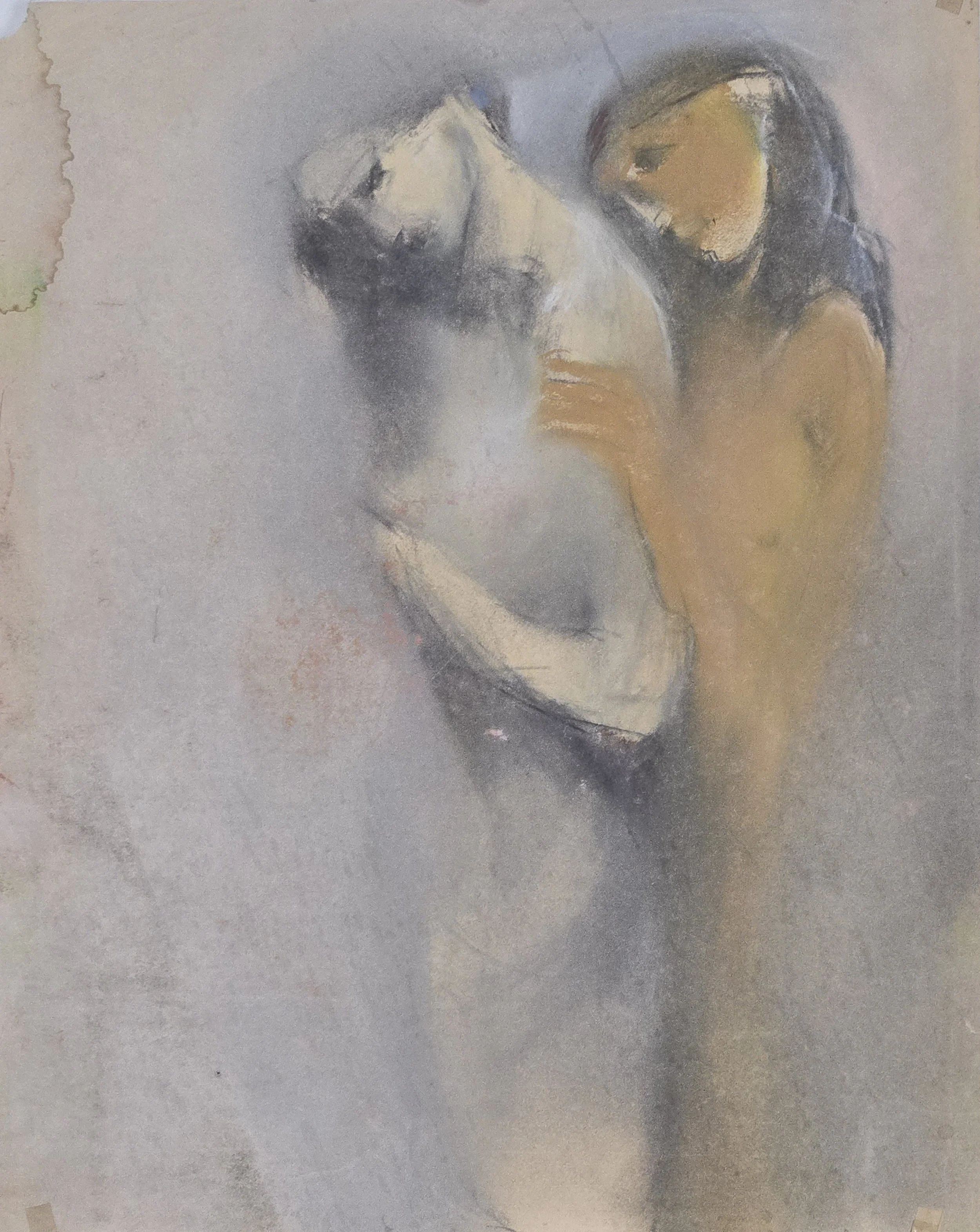 M K Bardhan Pastel-051: Pastel, 18 x 24 inches