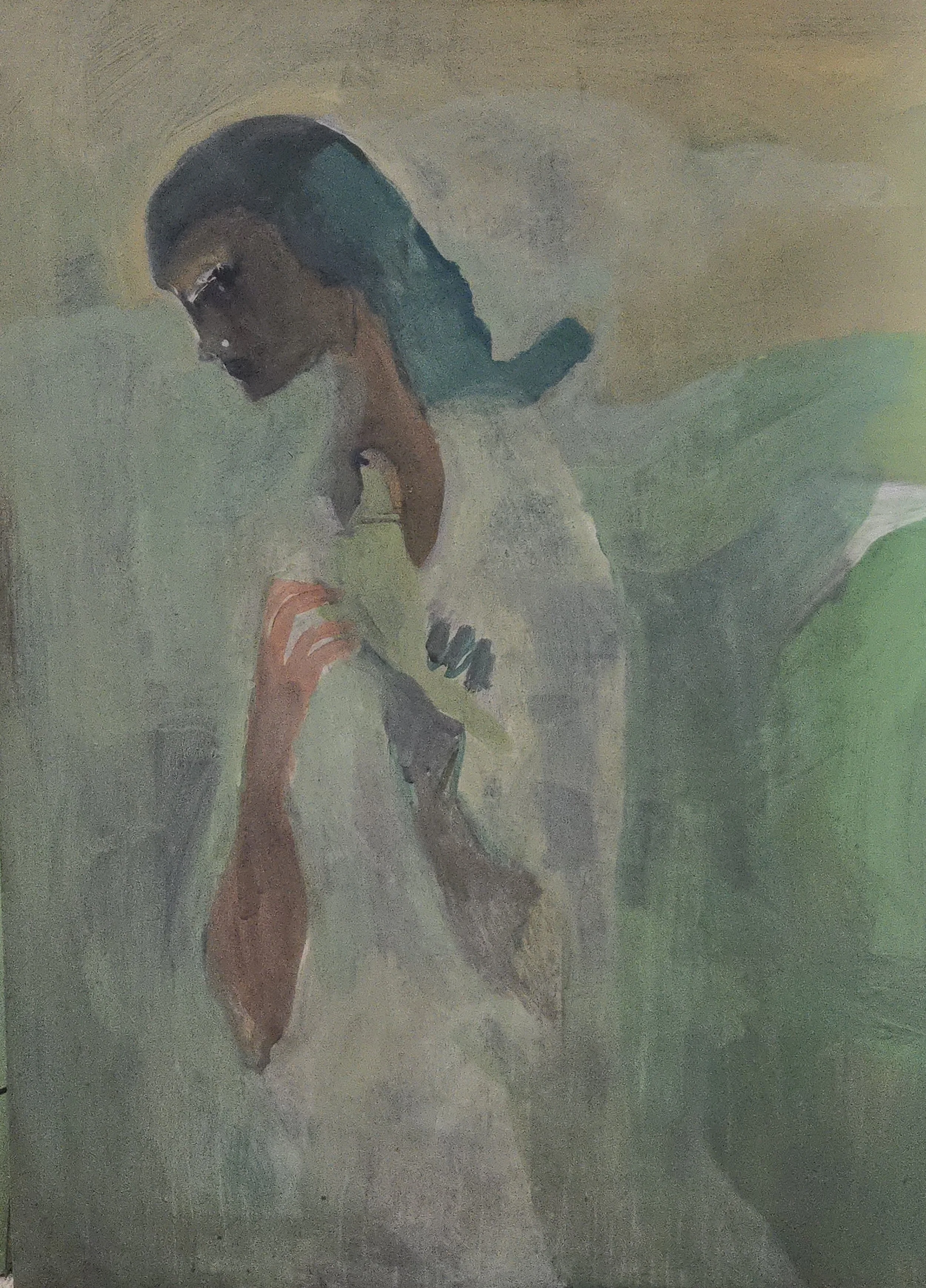 M K Bardhan Oil-004: Oil, 36 x 48 inches