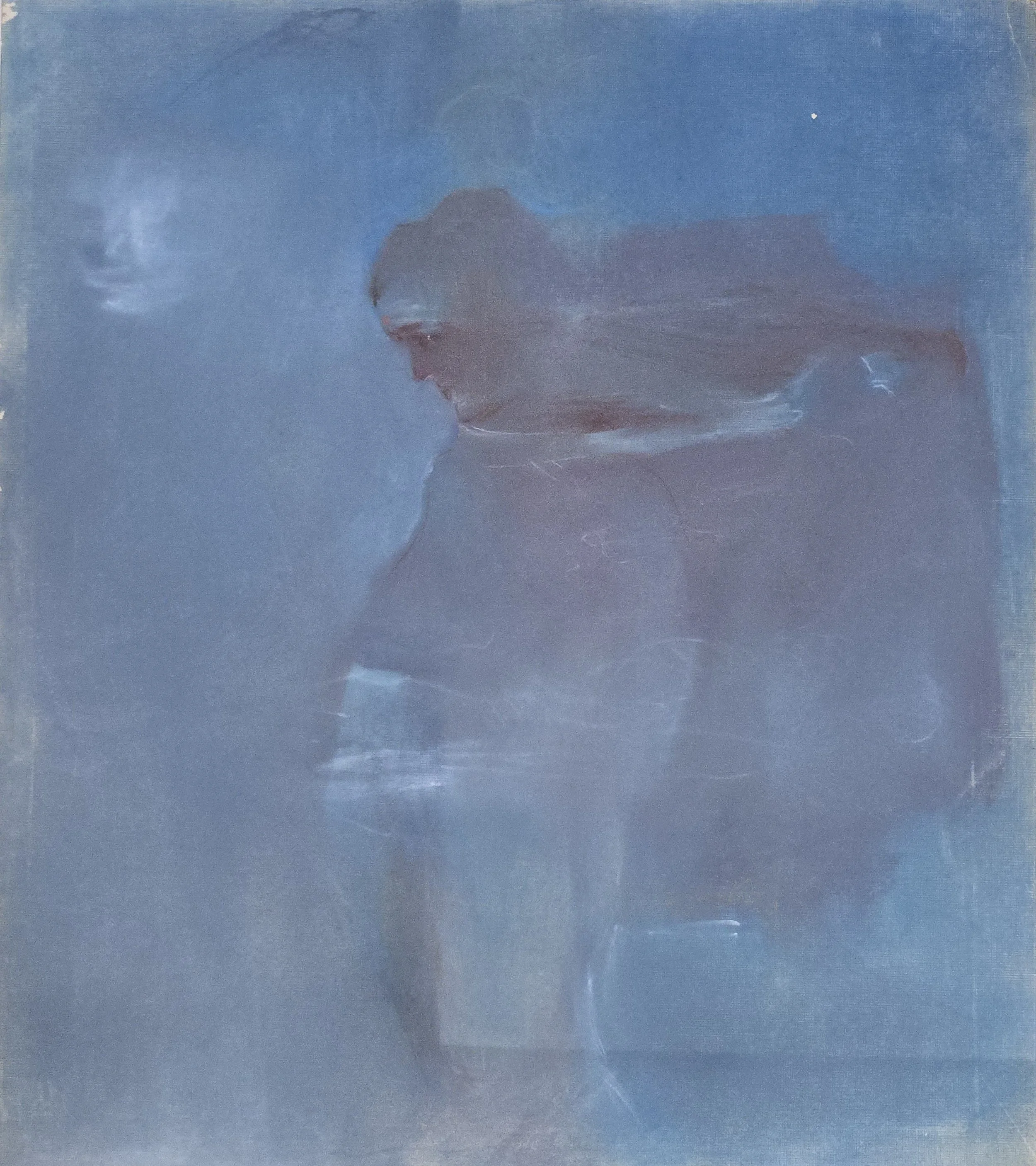 M K Bardhan Pastel-038: Pastel, 21 x 24 inches