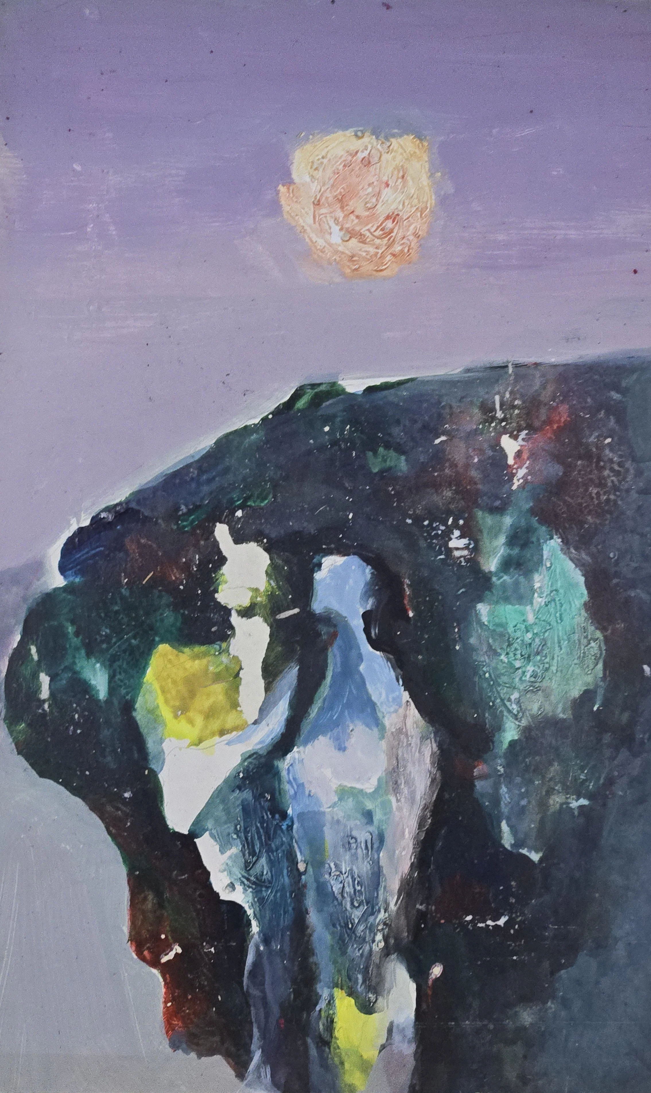 M K Bardhan Acrylic-014: Acrylic, 13 x 22 inches