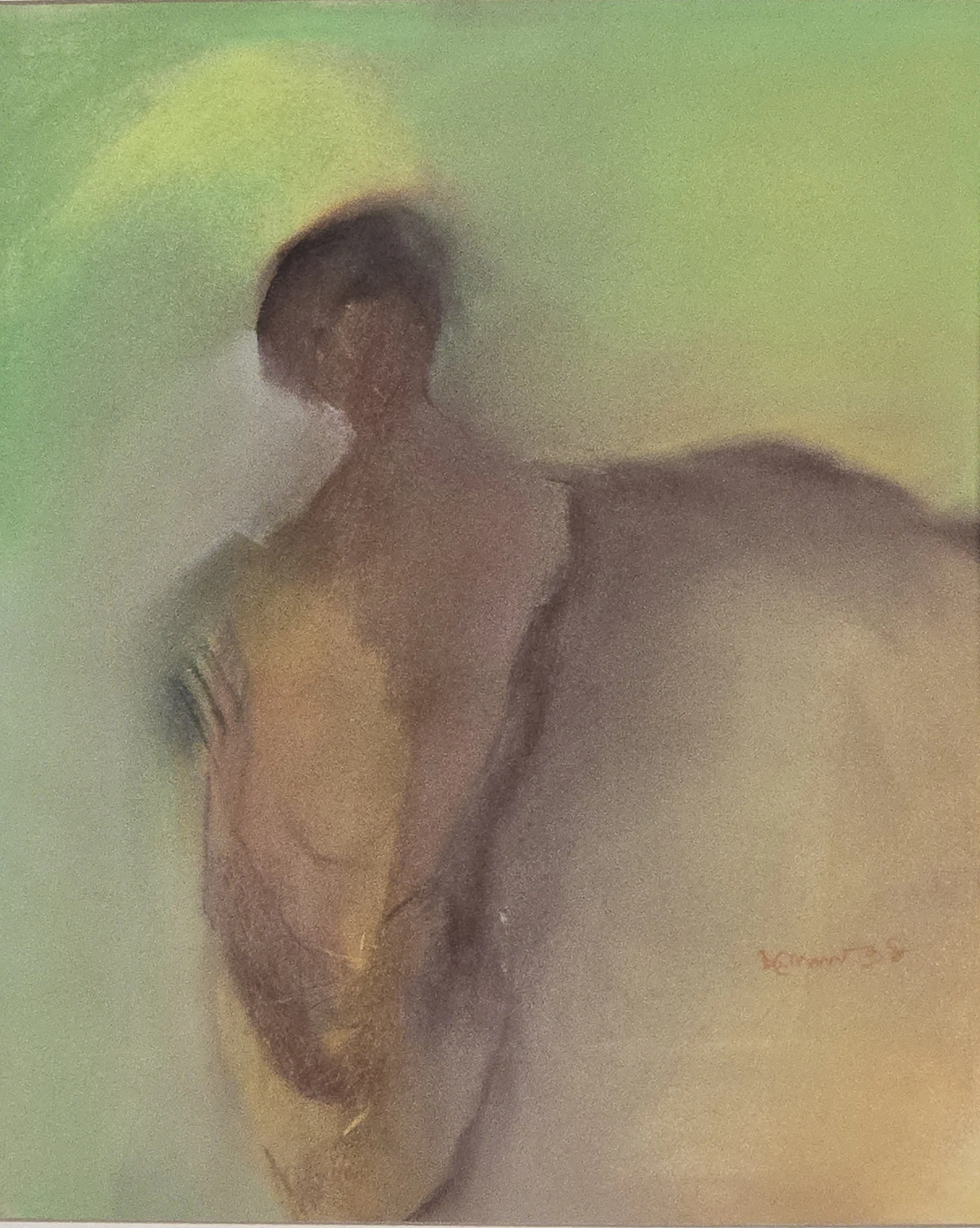 M K Bardhan Pastel-033: Pastel, 13 x 16 inches, 1998