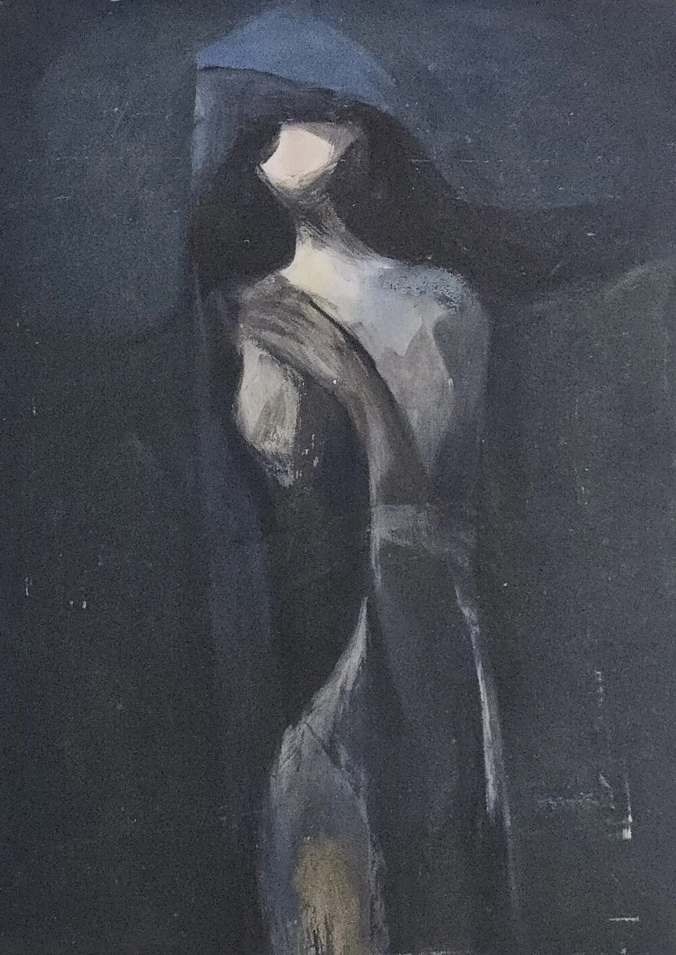 M K Bardhan Oil-034: Oil, 30 x 42 inches, 1994