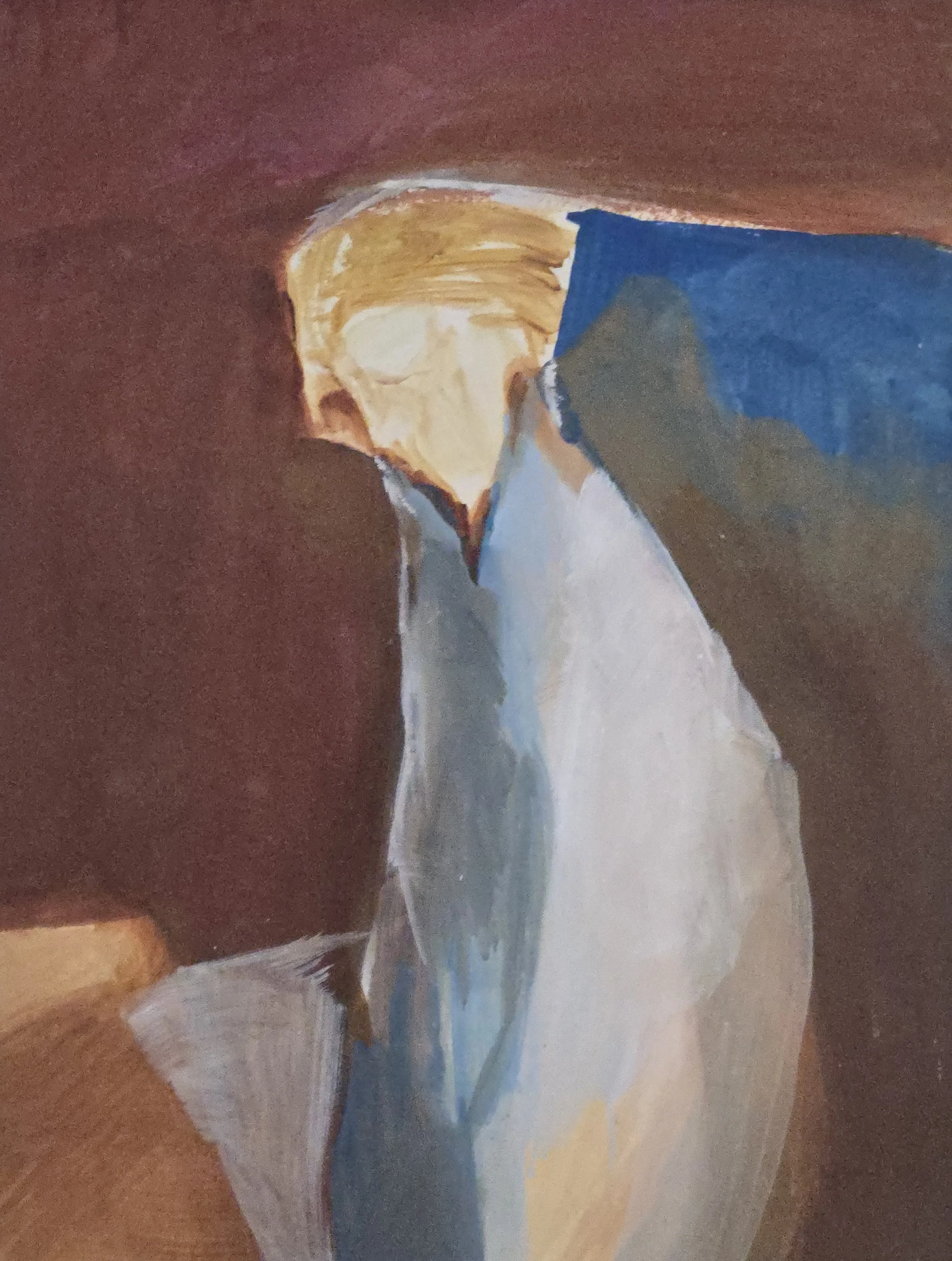 M K Bardhan Acrylic-037: Acrylic, 21 x 28 inches, 1997